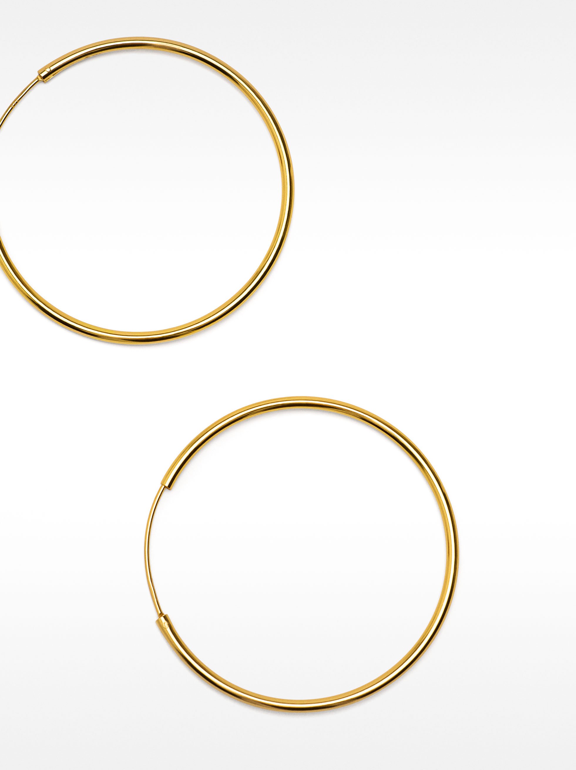 Short 925 silver hoop earrings image number 2.0