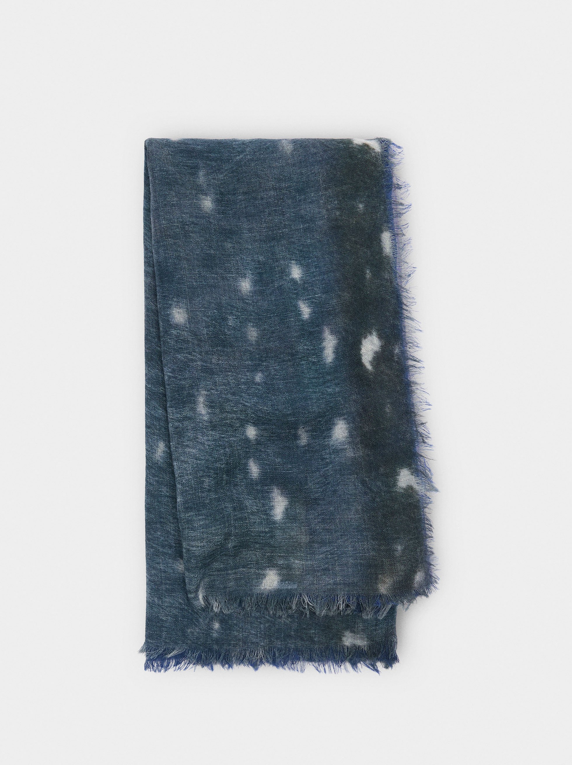 Printed scarf 100% wool image number 0.0