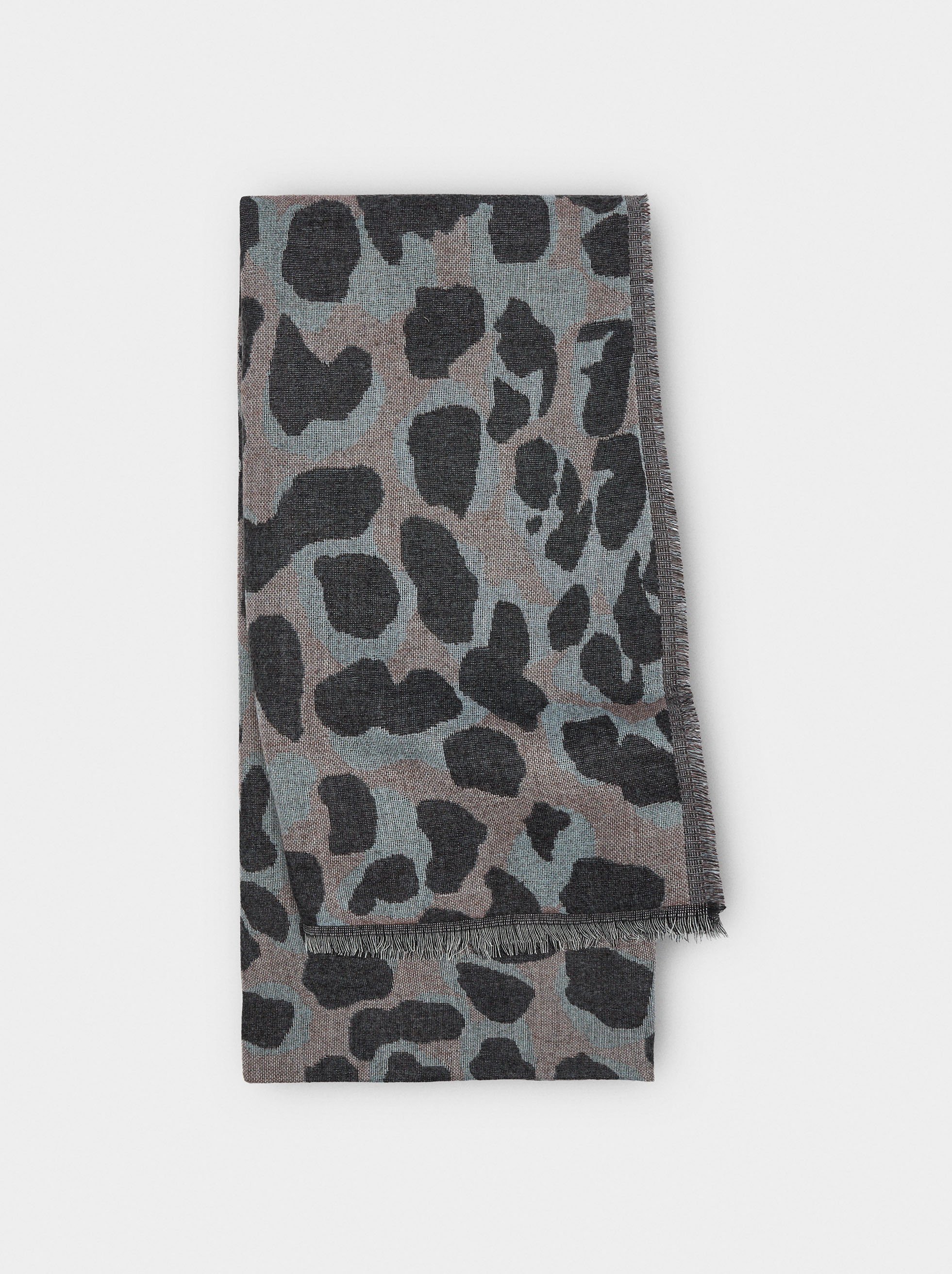 Scarf with animal printed image number 0.0