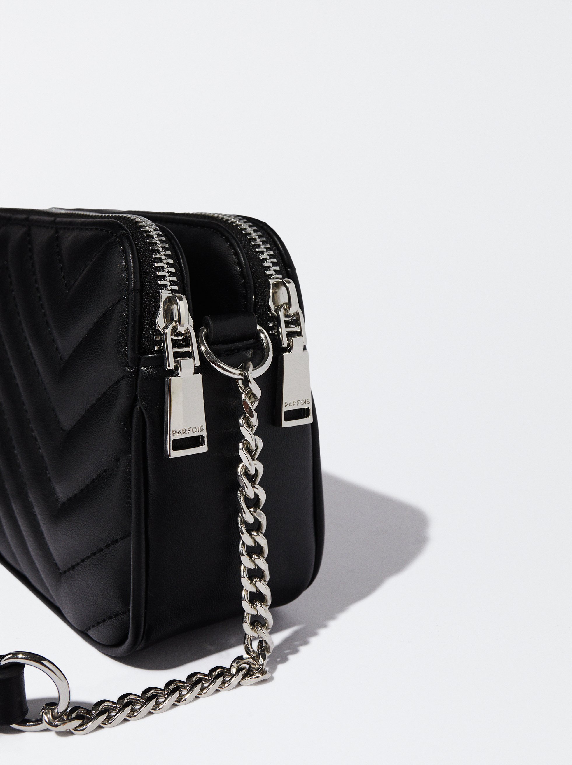 Quilted crossbody bag with chain image number 1.0