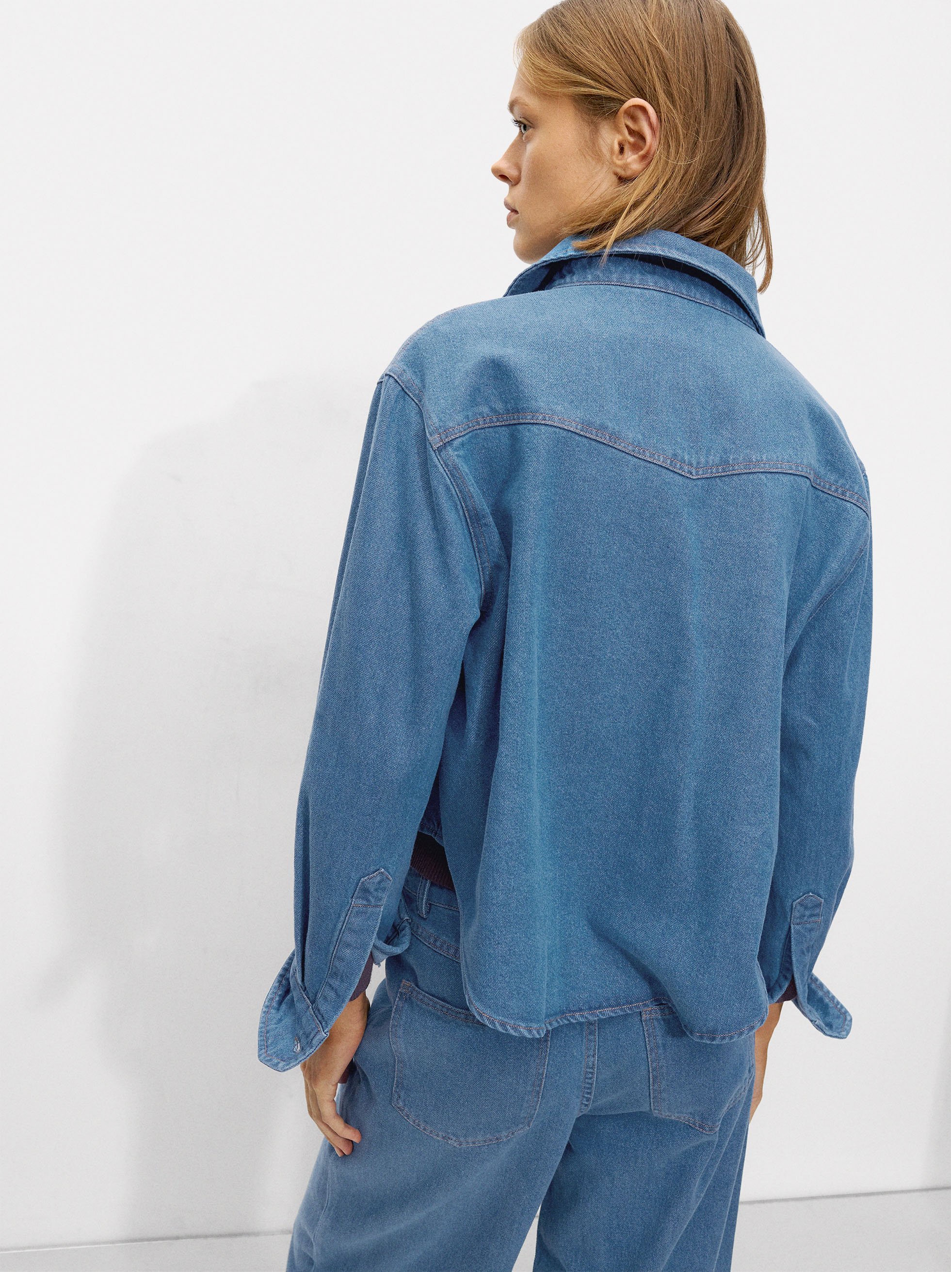 Camisa denim de manga larga image number 3.0