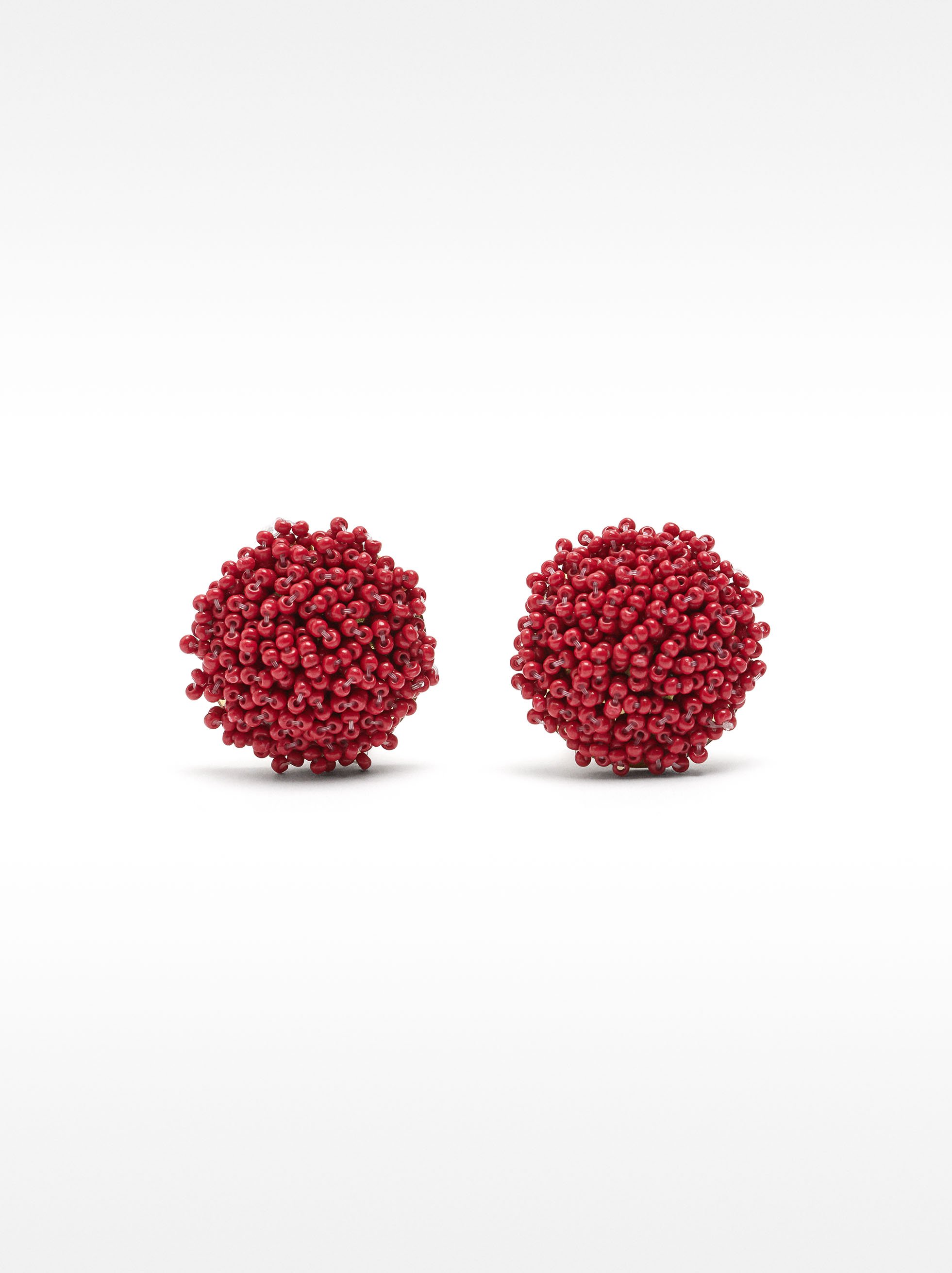 Boucles d'oreilles rondes avec perles image number 0.0