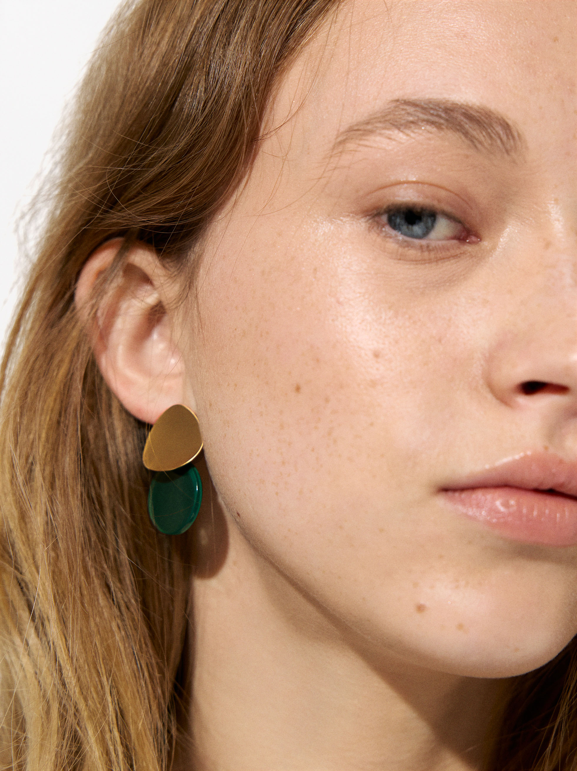 Stone-effect earrings image number 1.0