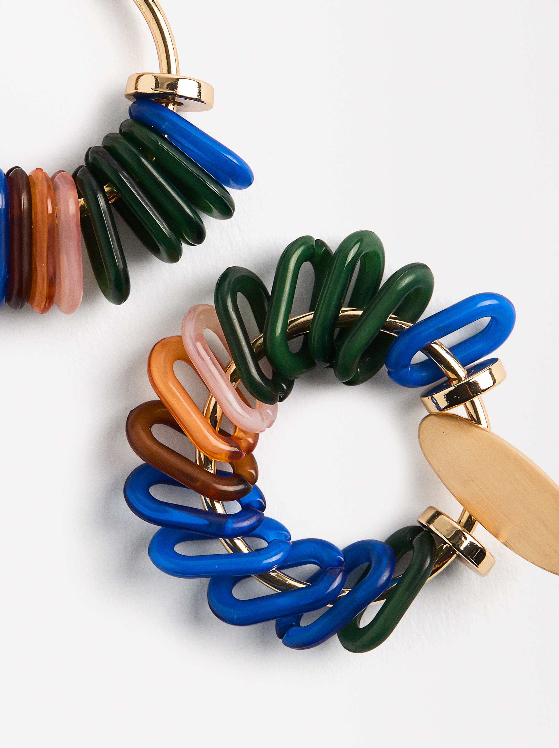 Pendientes medianos multicolores image number 2.0