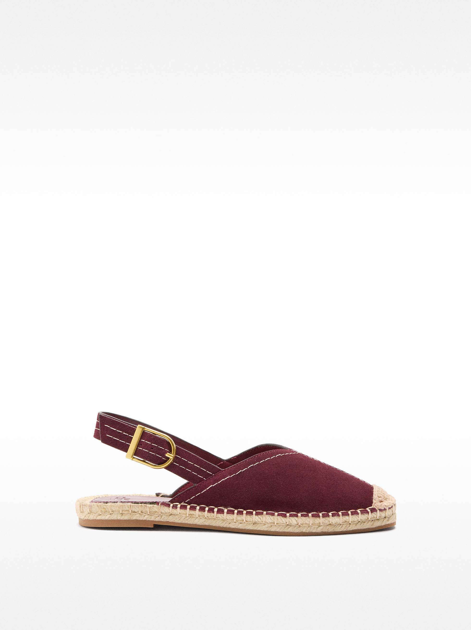 Leather espadrilles with buckle image number 2.0