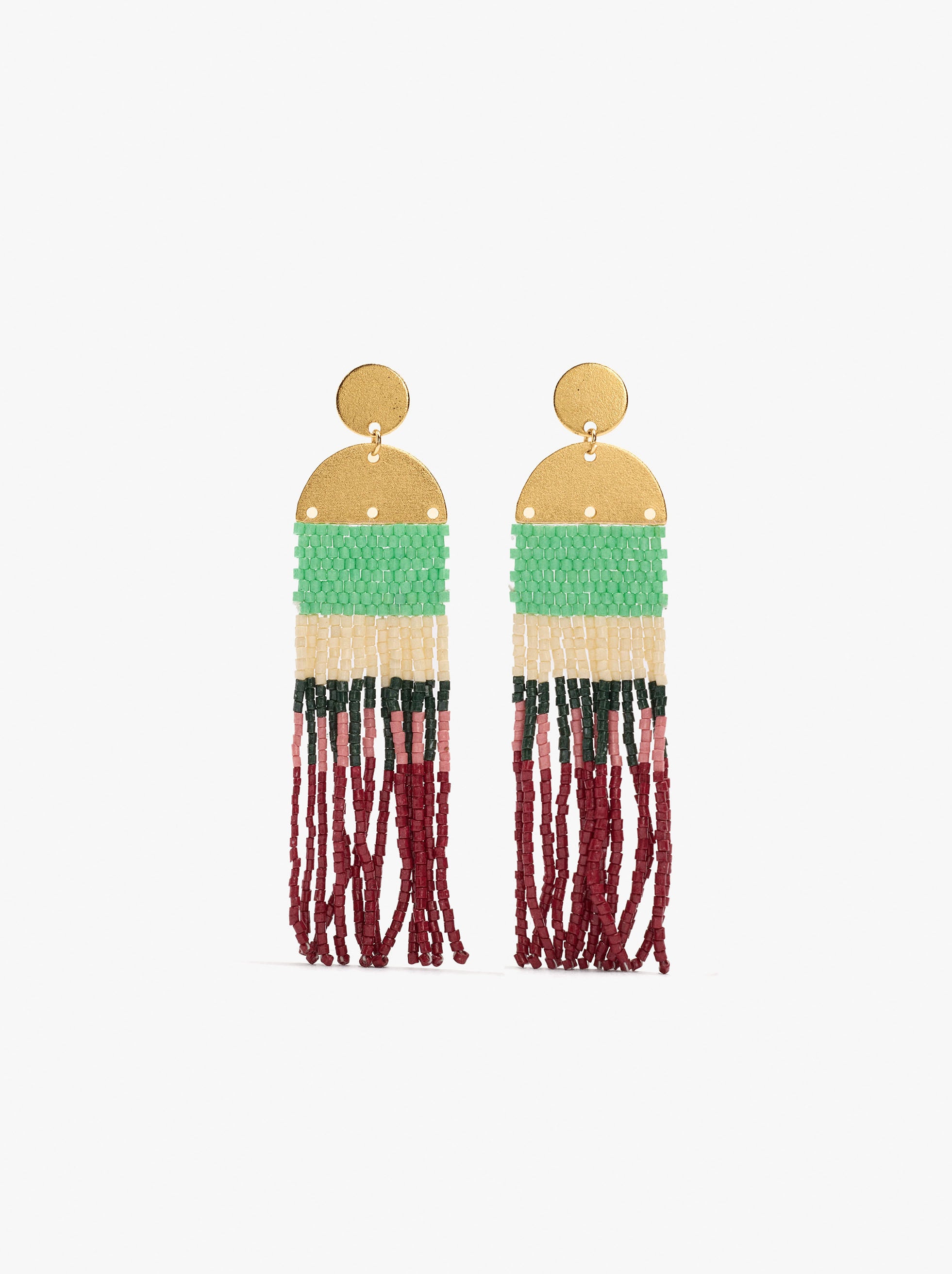 Pendientes largos multicolor image number 0.0
