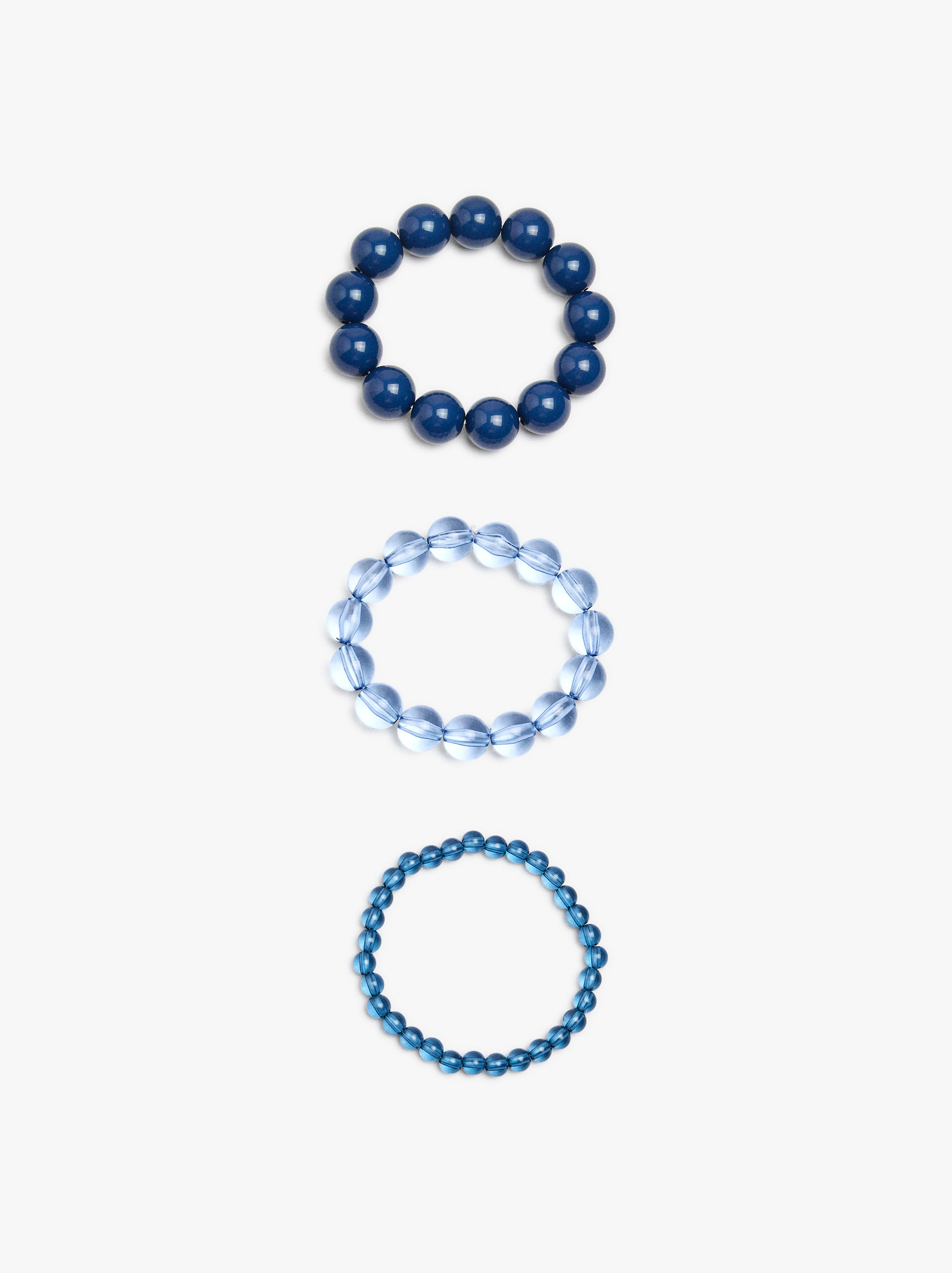 Ensemble de bracelets &eacute;lastiques en r&eacute;sine d&eacute;grad&eacute;e image number 2.0