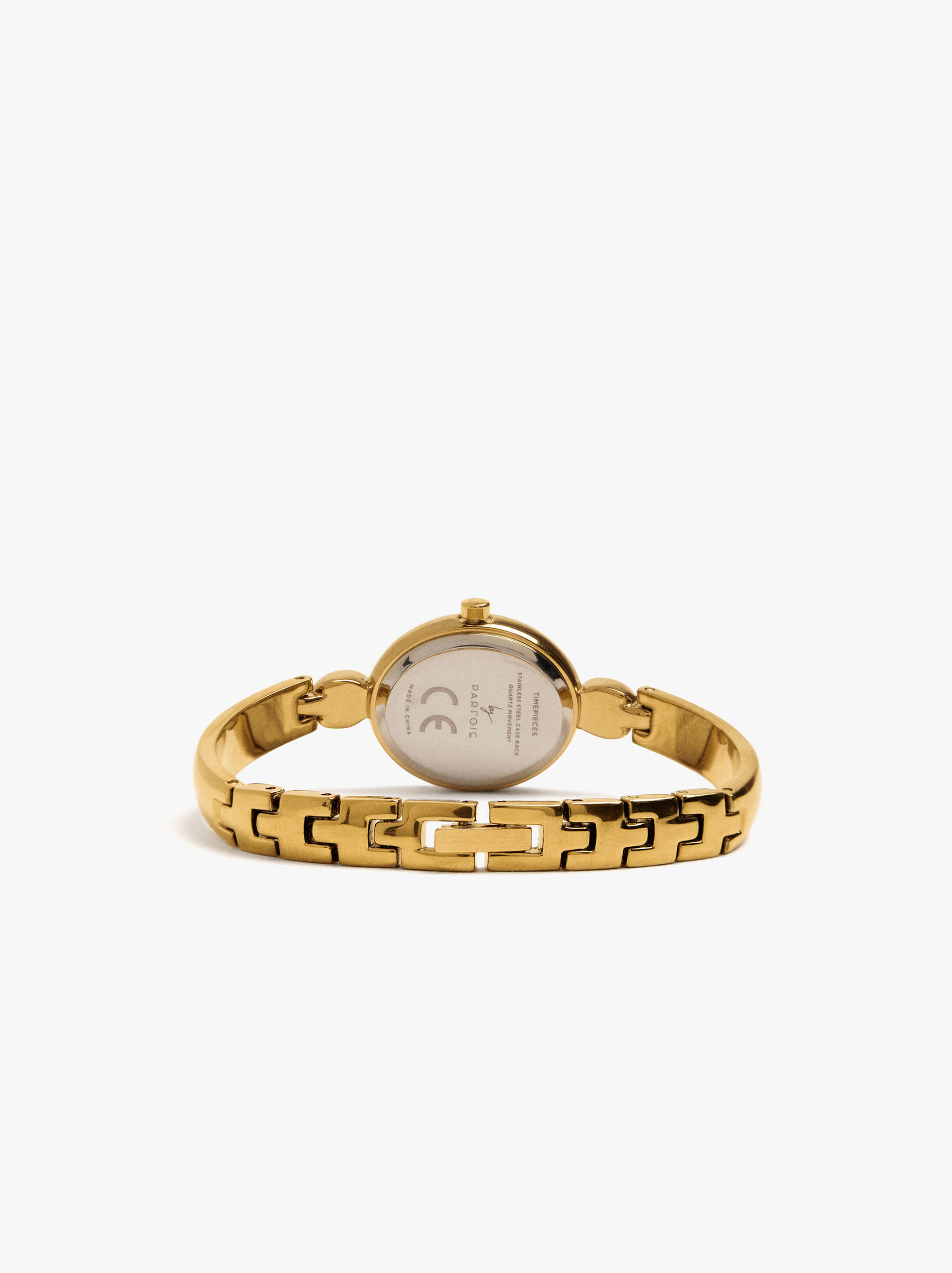 Reloj oval con pulsera de acero inoxidable image number 2.0