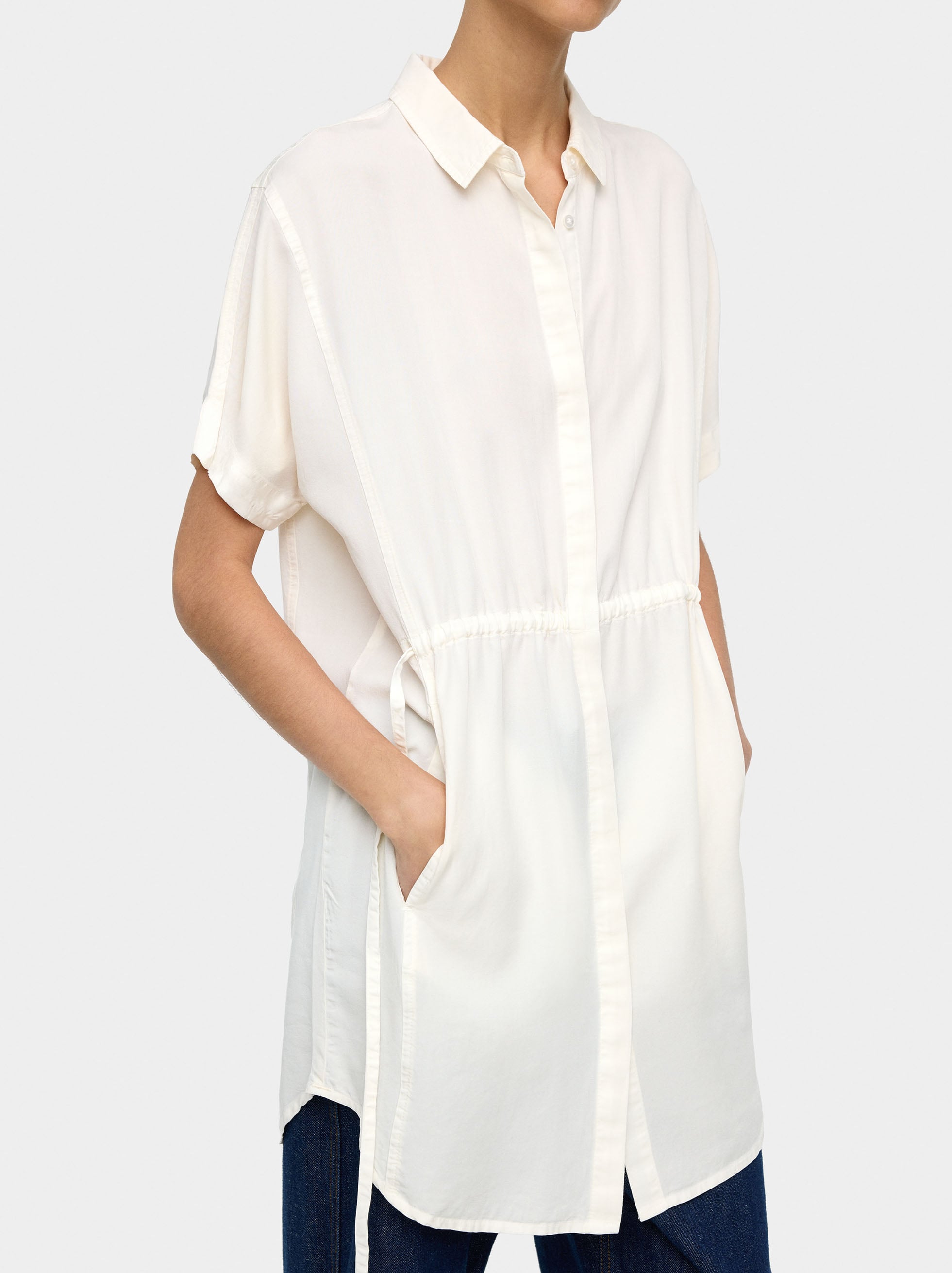 Vestido camisero 100% lyocell image number 1.0