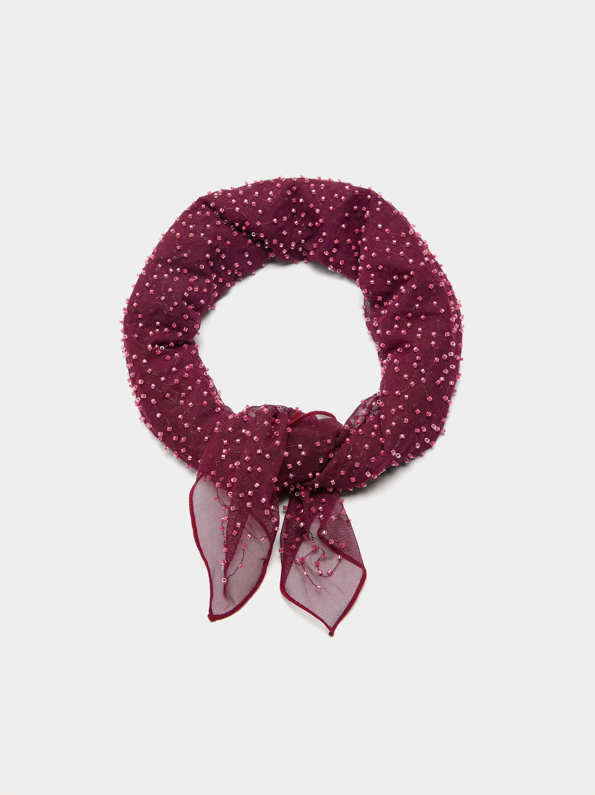 Foulard multifonctionnel avec perles image number 3.0