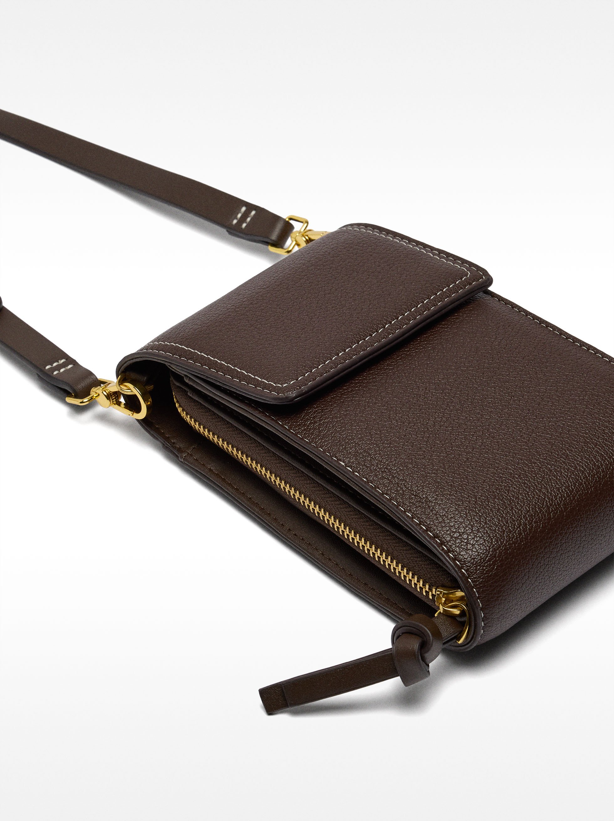 Phone bag with flap closure image number 1.0