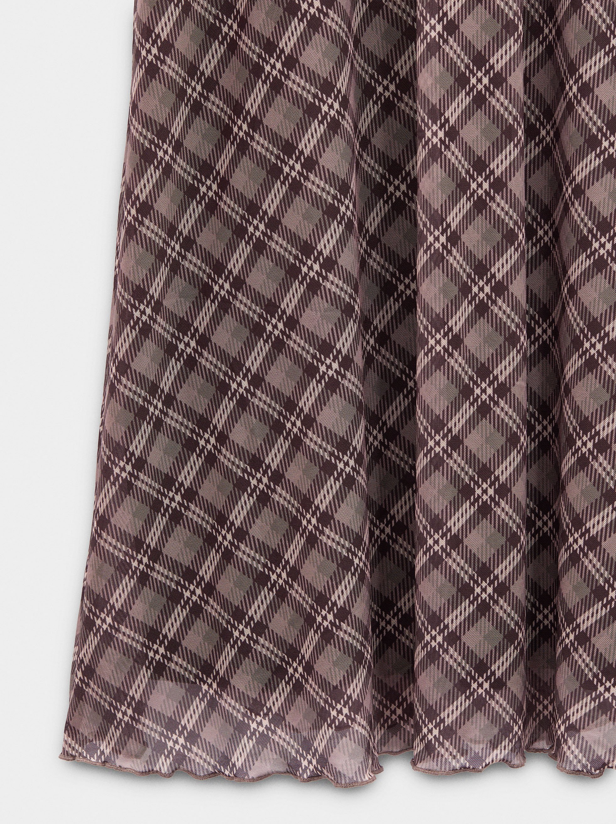 Skirt with printed squares image number 5.0