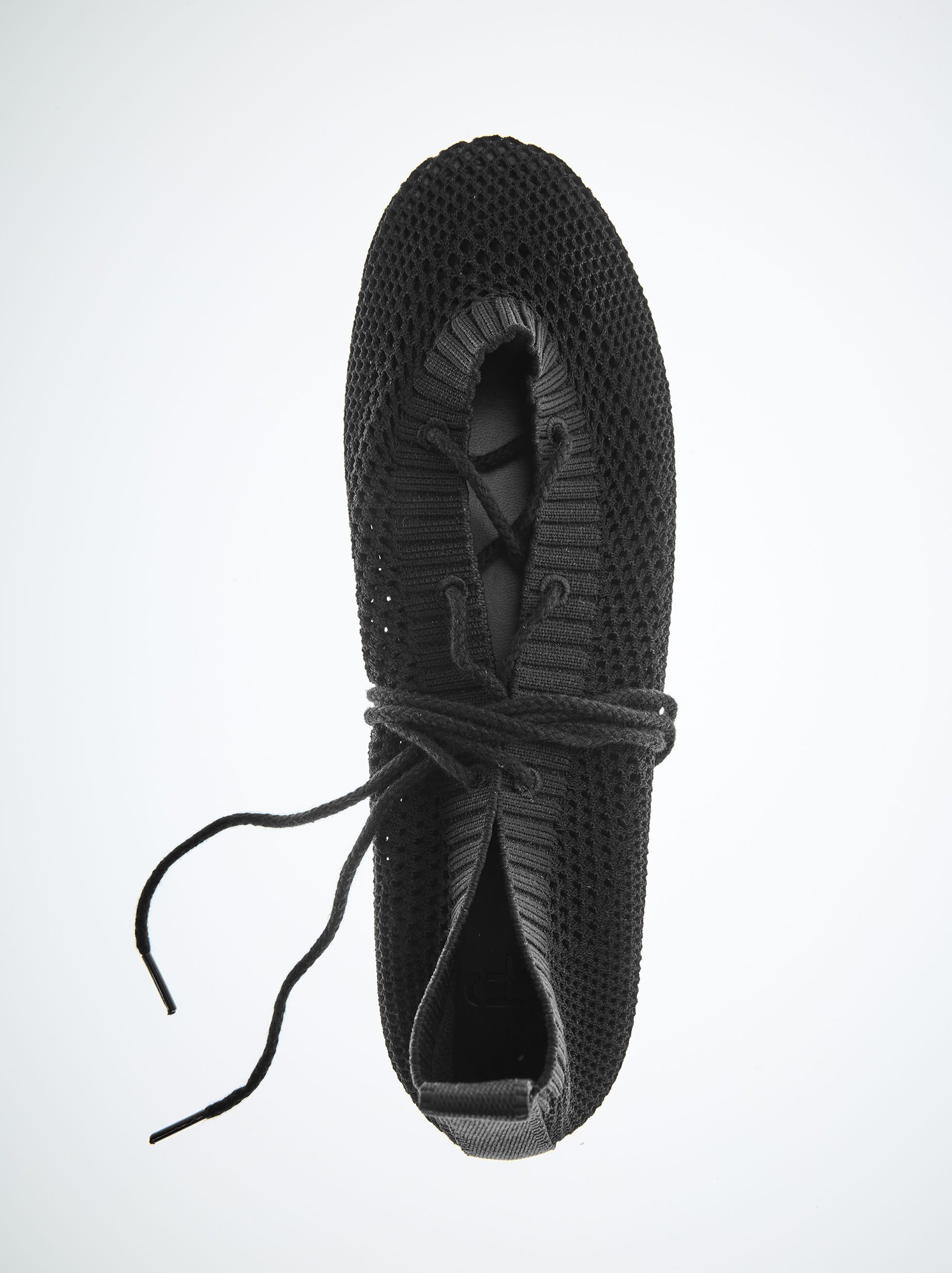 Knit mesh ballet flats with straps image number 0.0