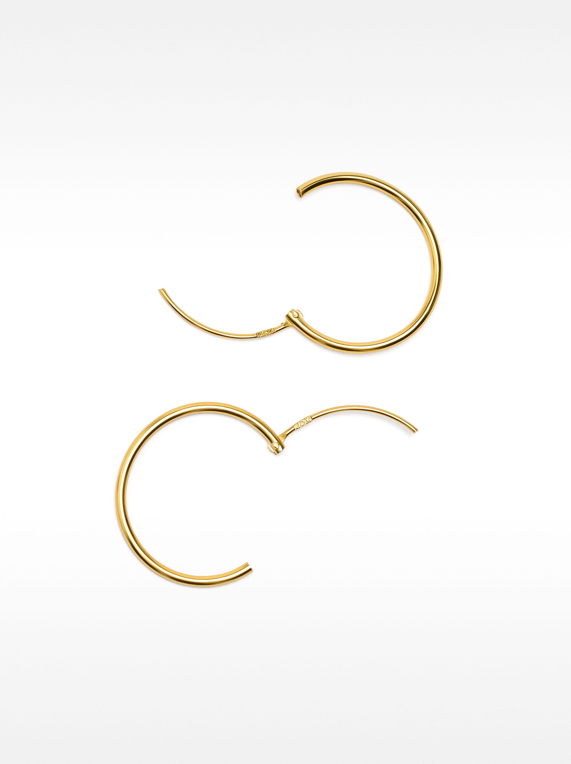 Short 925 silver hoop earrings image number 3.0
