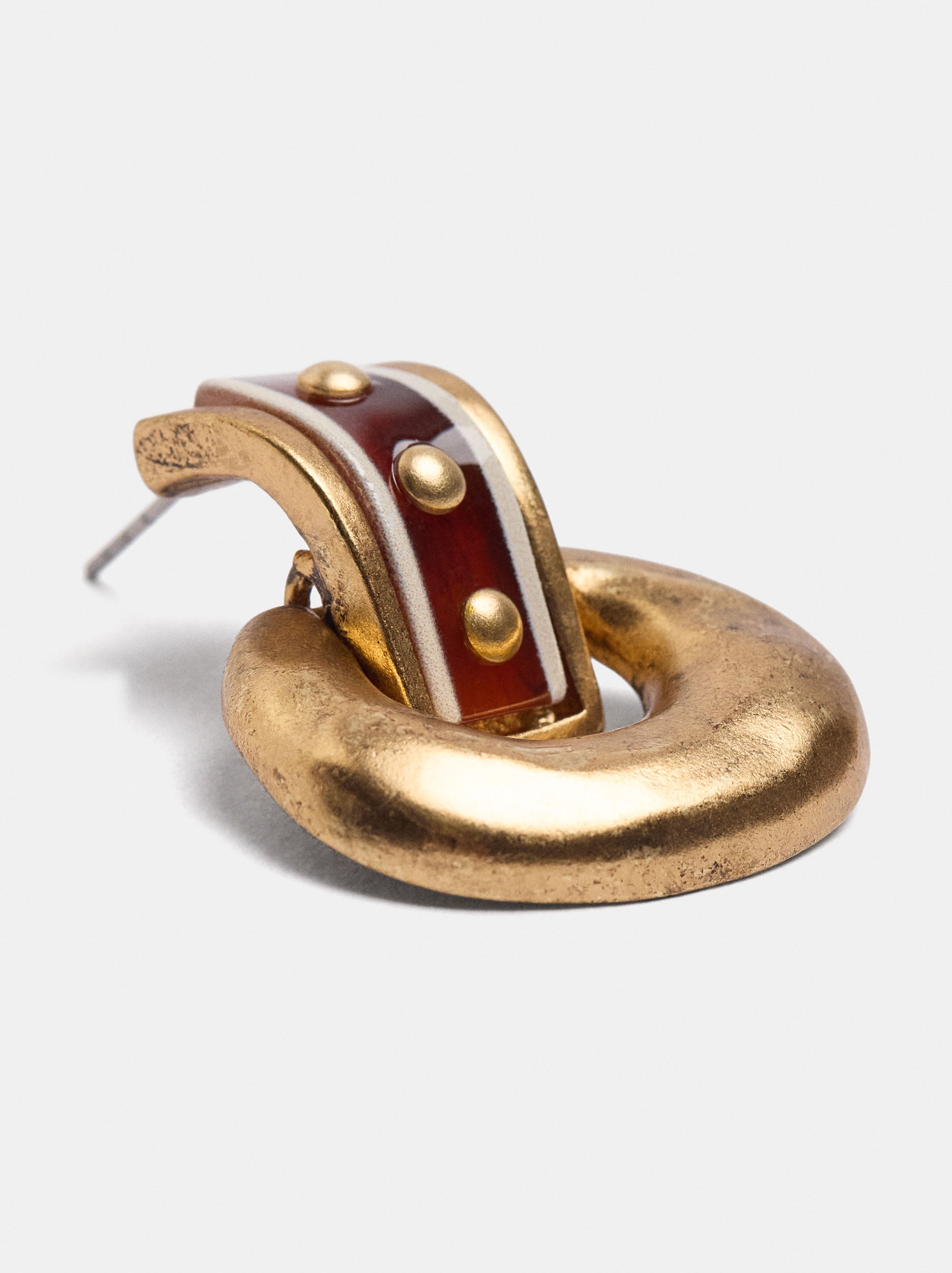Boucles d'oreilles courtes avec anneaux image number 1.0