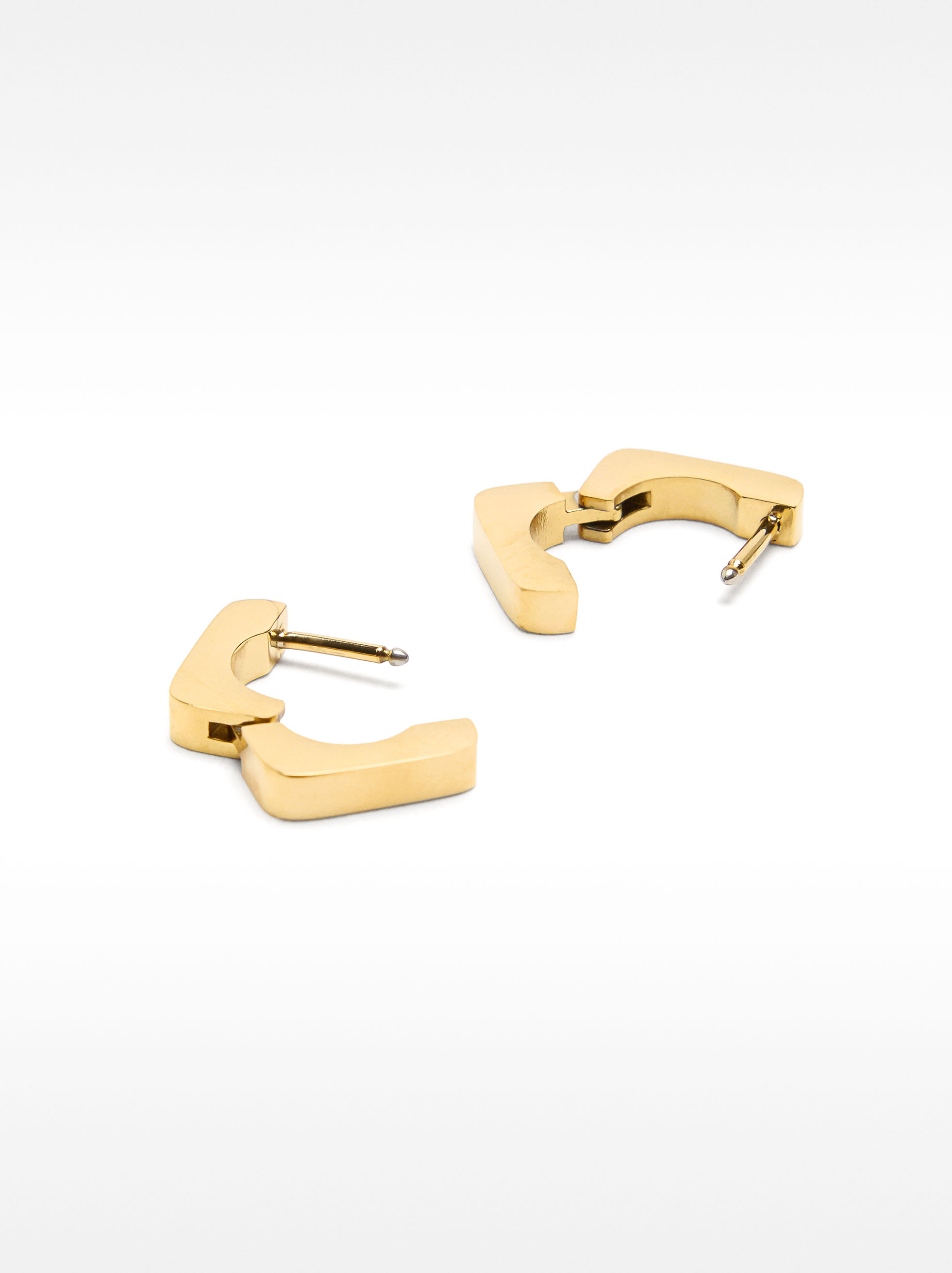 Quadratische Creolen – Edelstahl image number 2.0