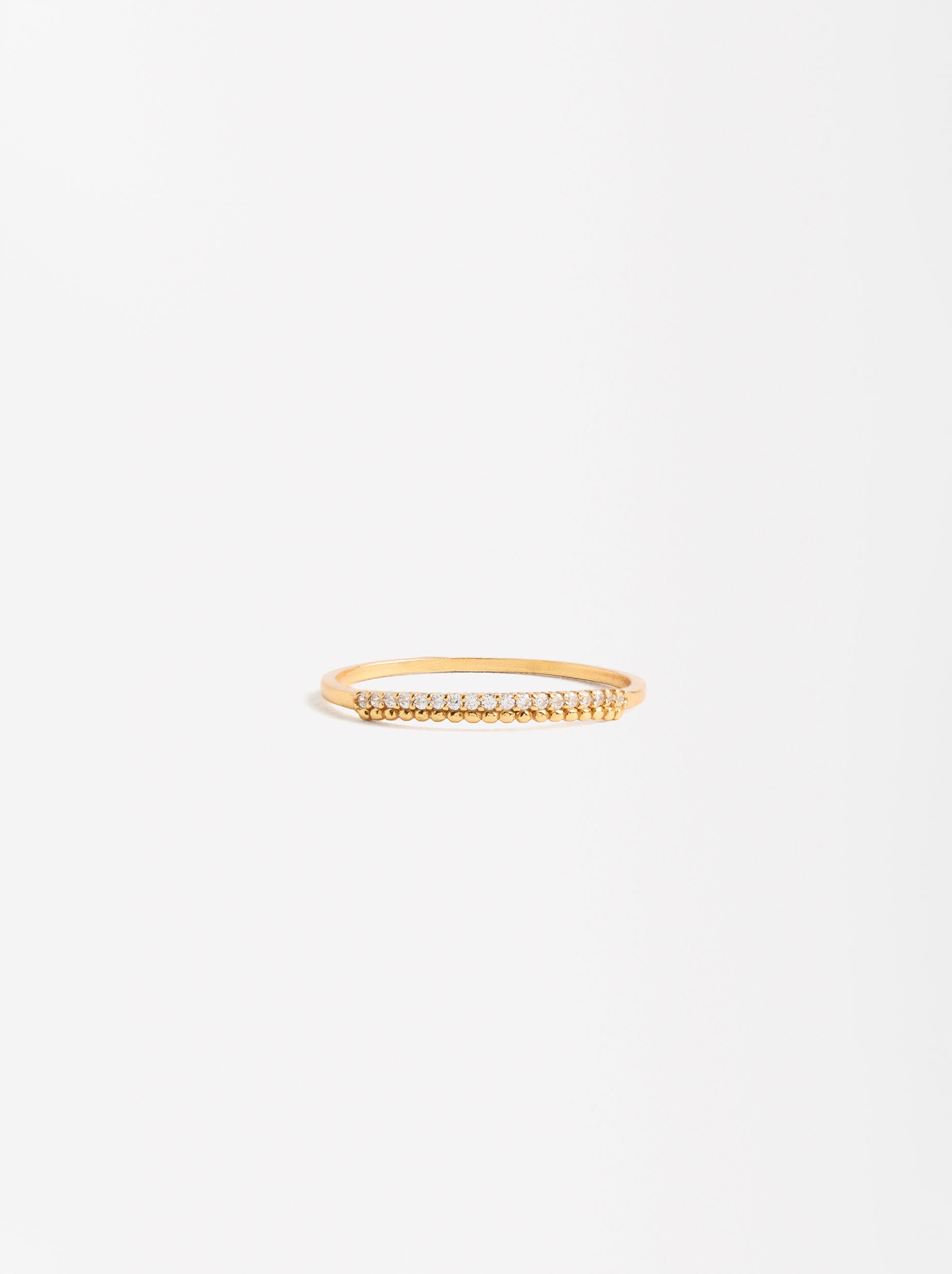 Ring with zirconia - STERLING SILVER 925 image number 0.0