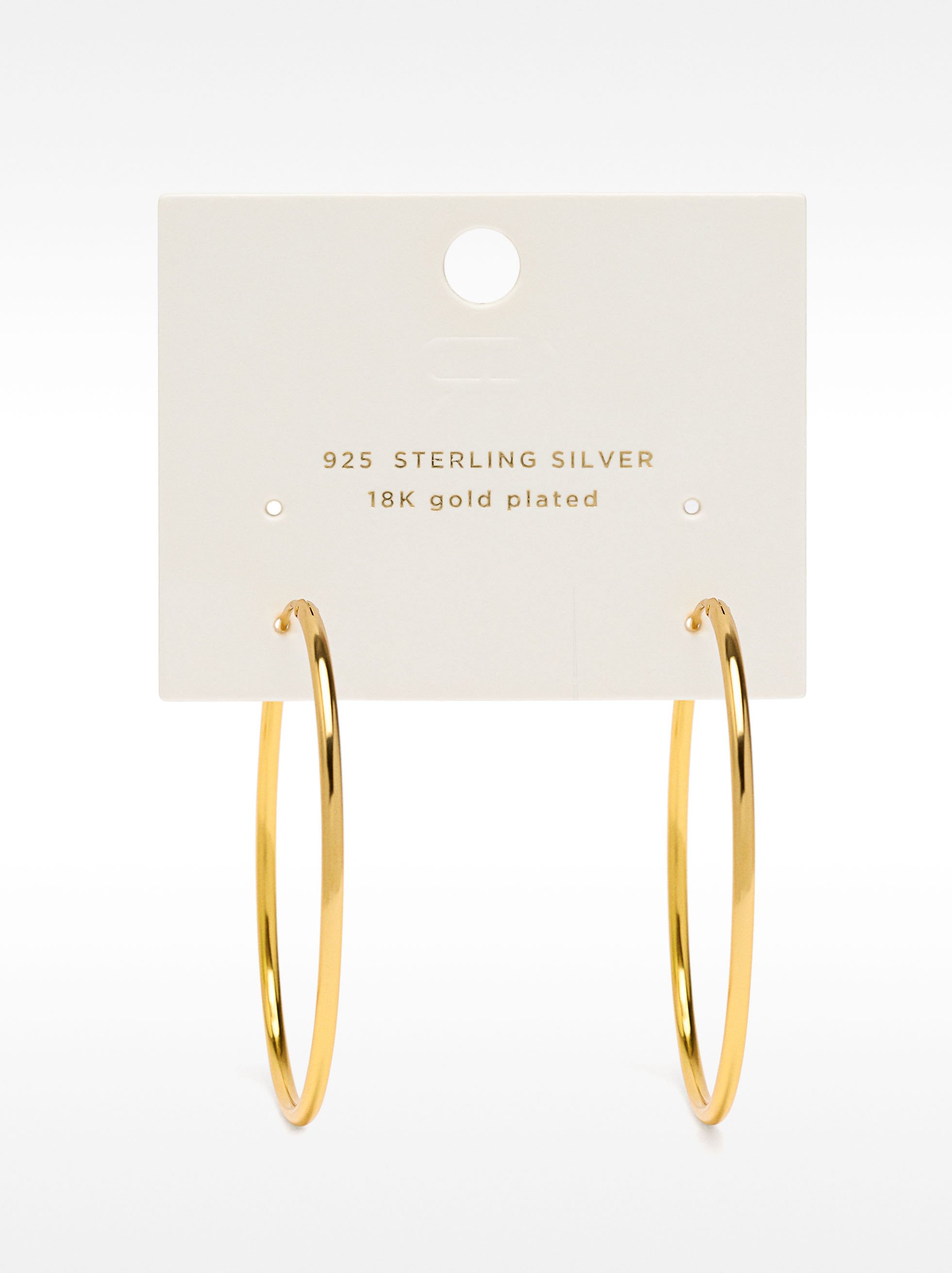 Short 925 silver hoop earrings image number 4.0