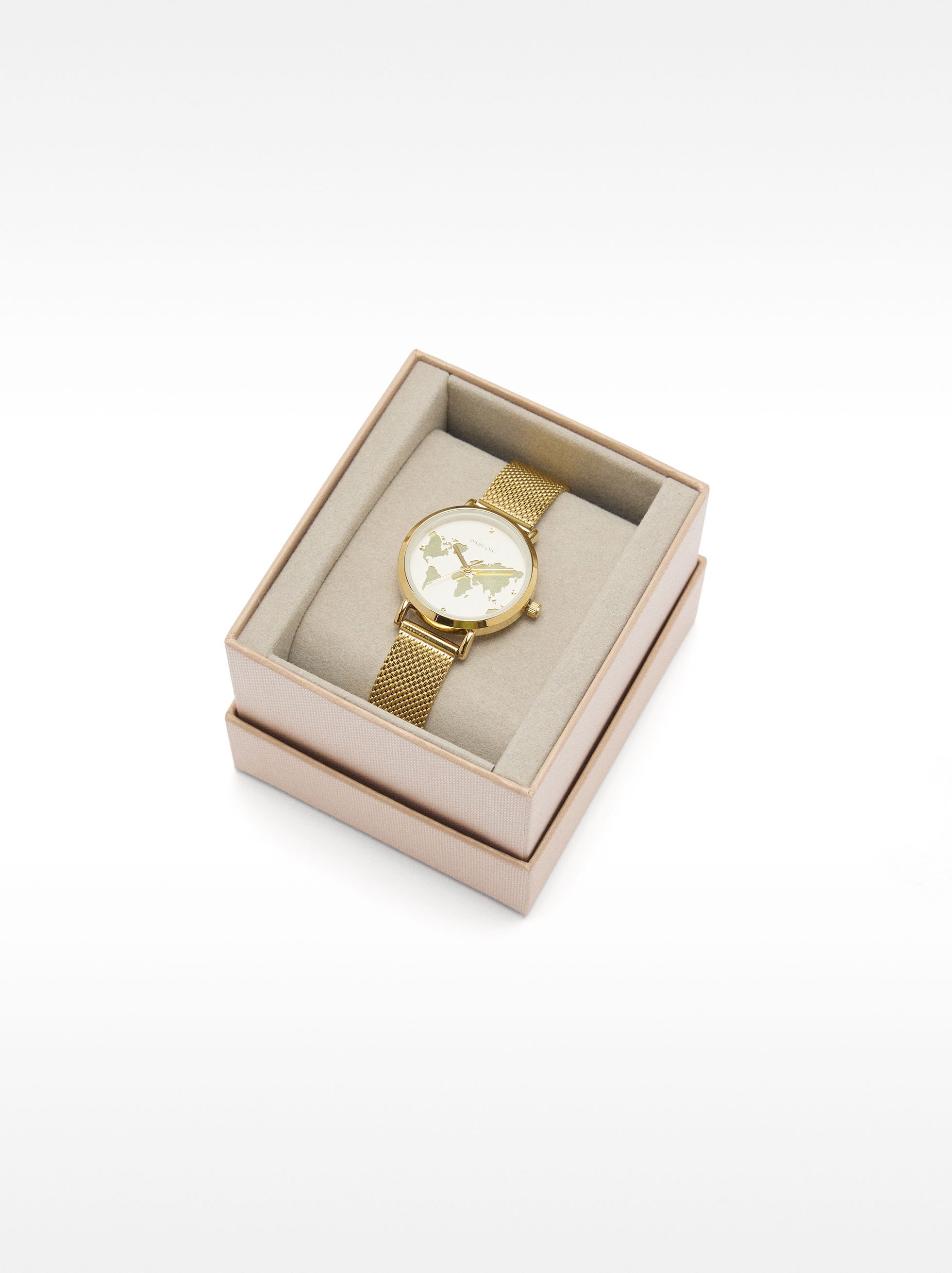 Watch with world map case image number 3.0