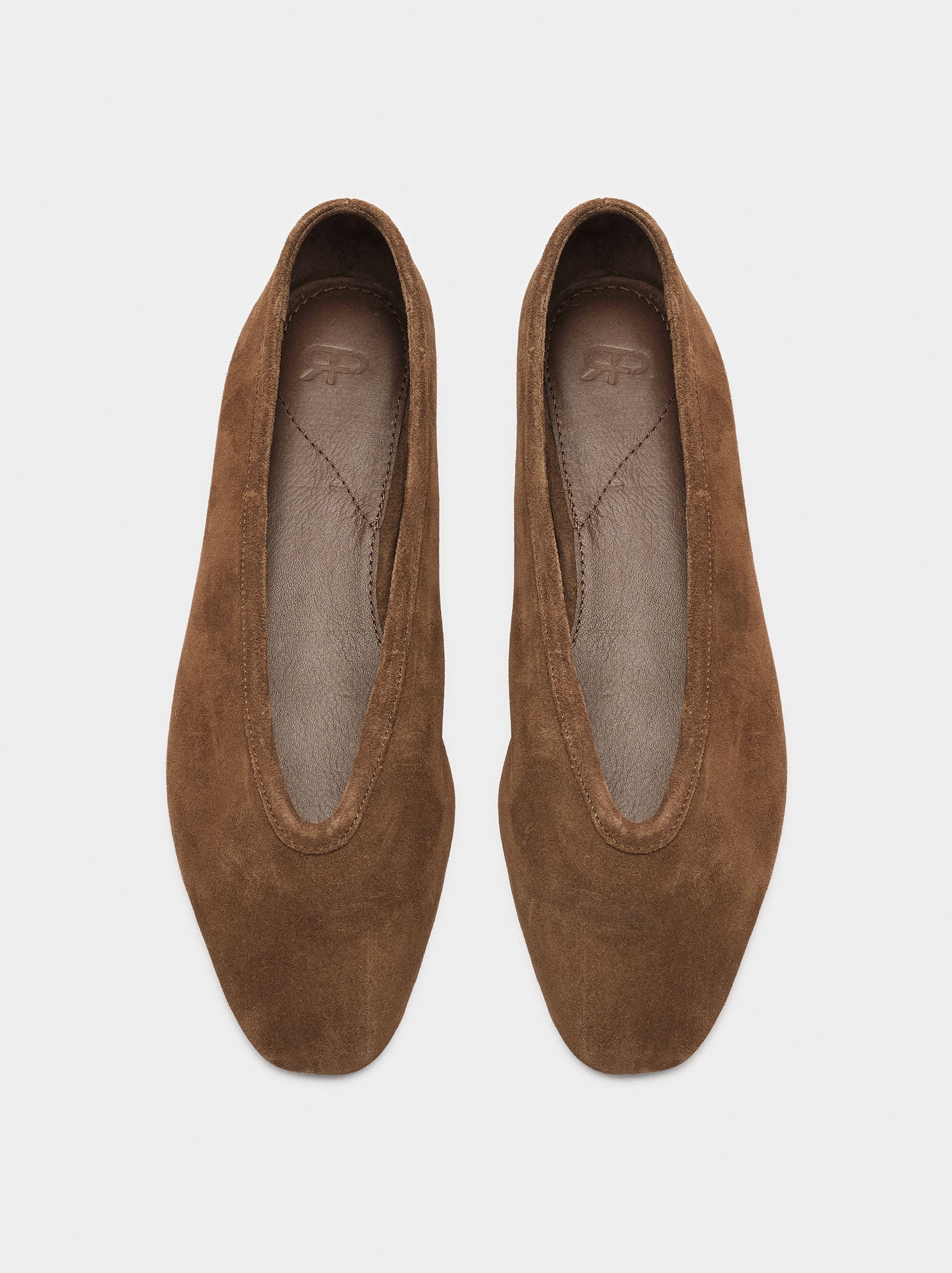 Leather ballerina image number 0.0