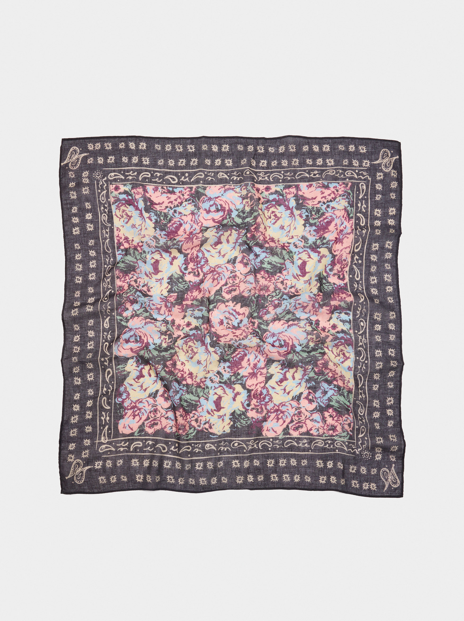 Square scarf 100% cotton image number 0.0