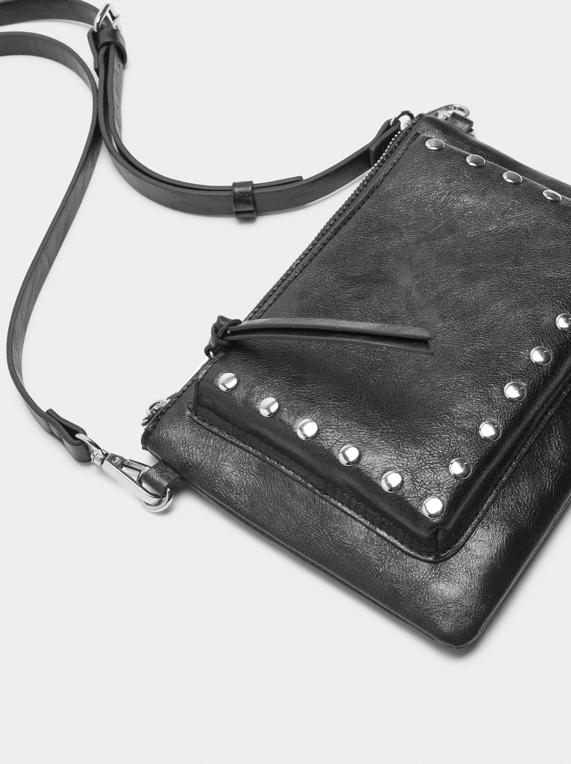Crossbody bag with studs image number 2.0
