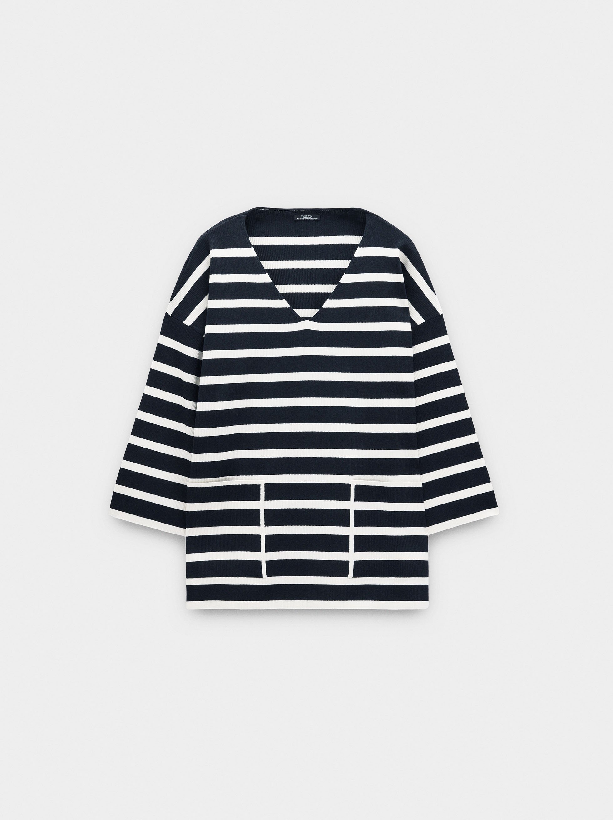 Strickpullover mit Streifen image number 4.0