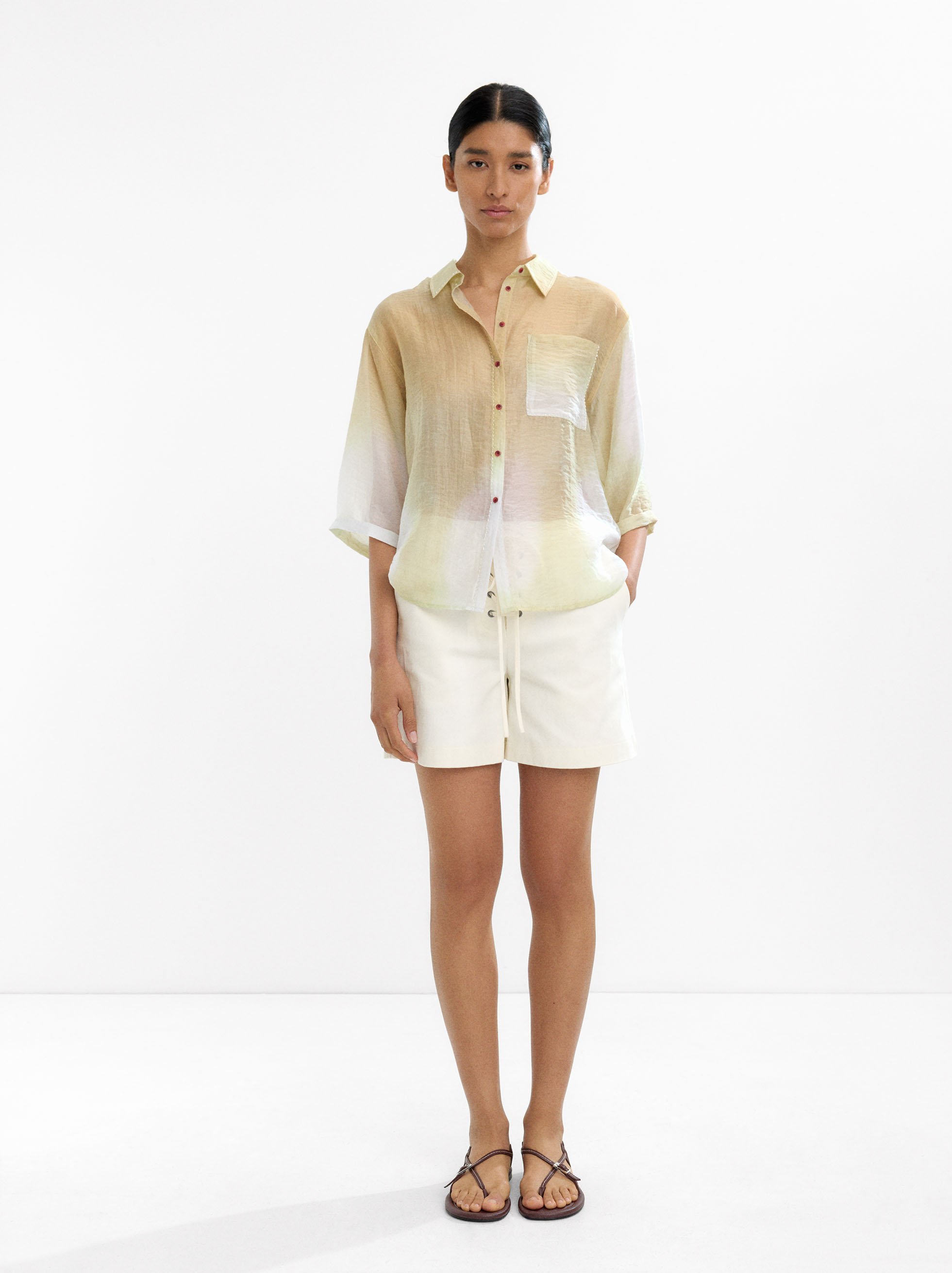 Chemise dégradée en lyocell image number 0.0