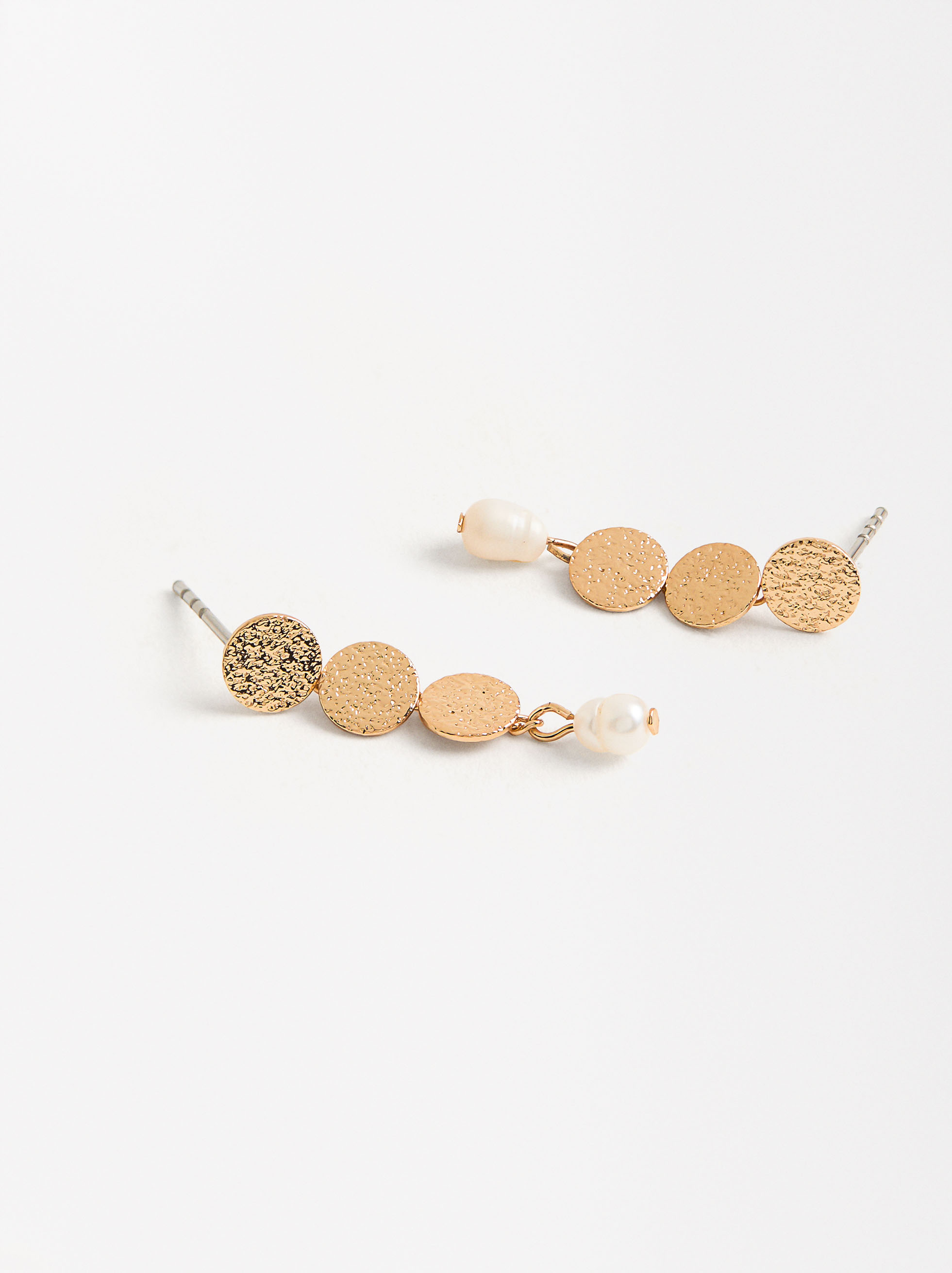 Boucles d'oreilles longues avec perles d'eau douce image number 1.0