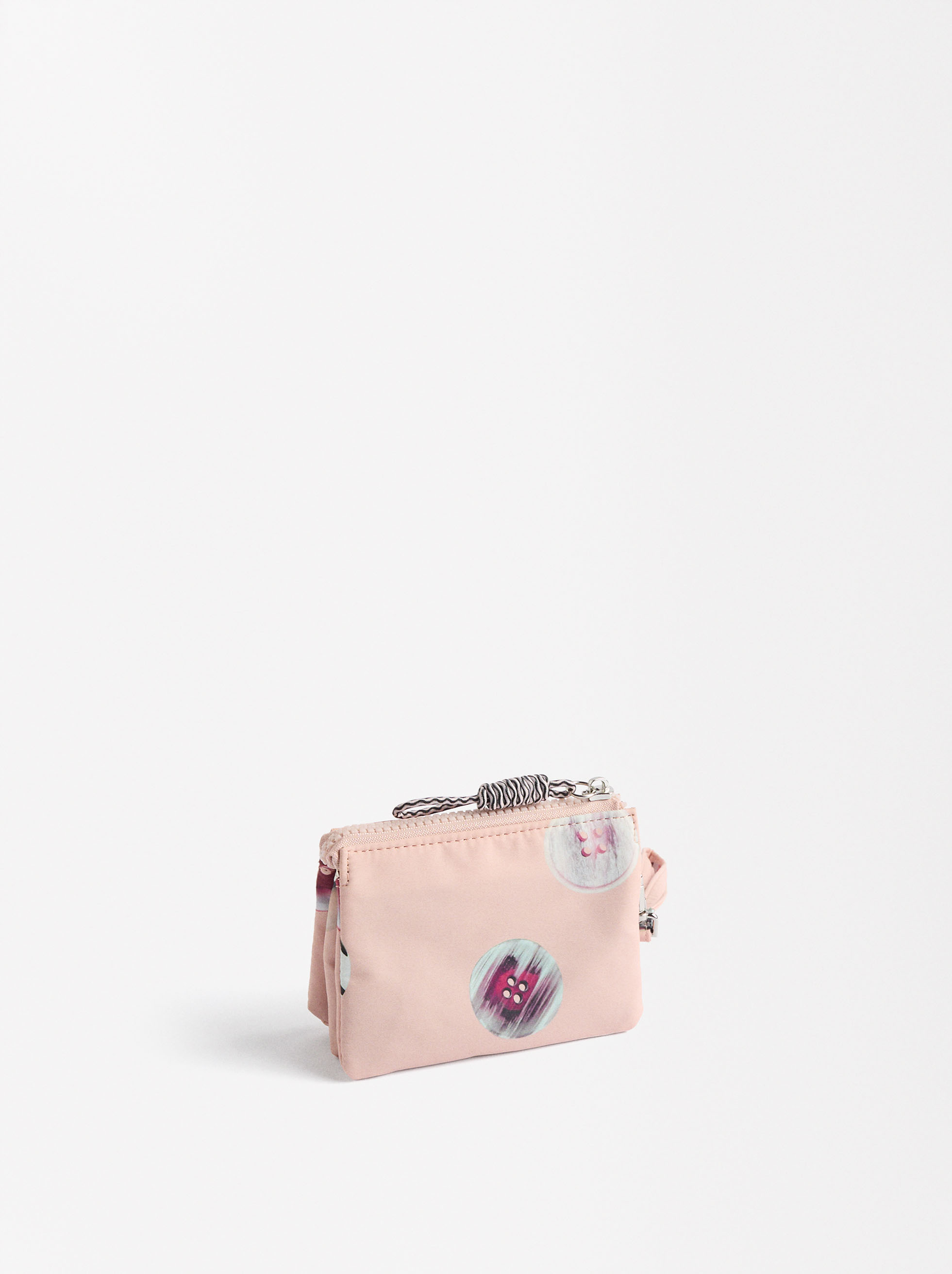 Printed nylon coin pouch image number 2.0