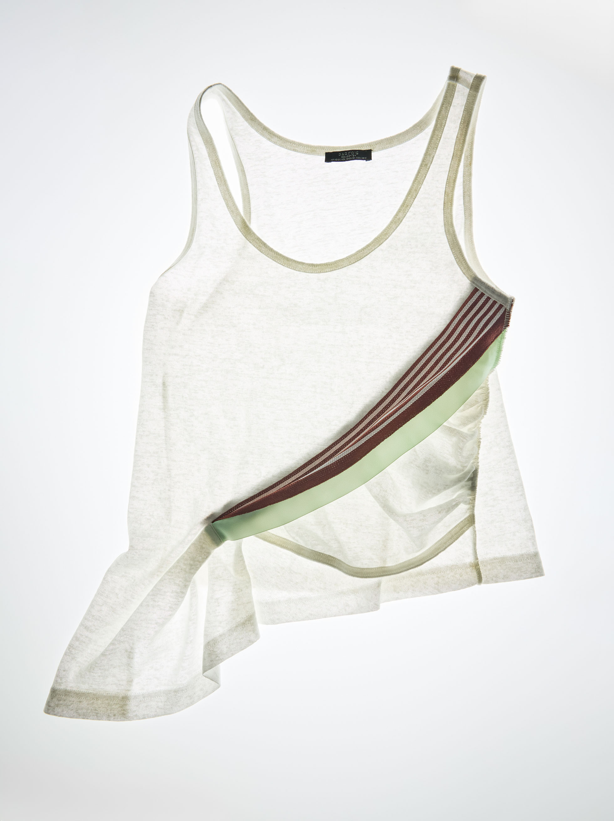 Gathered top with striped detail image number 7.0