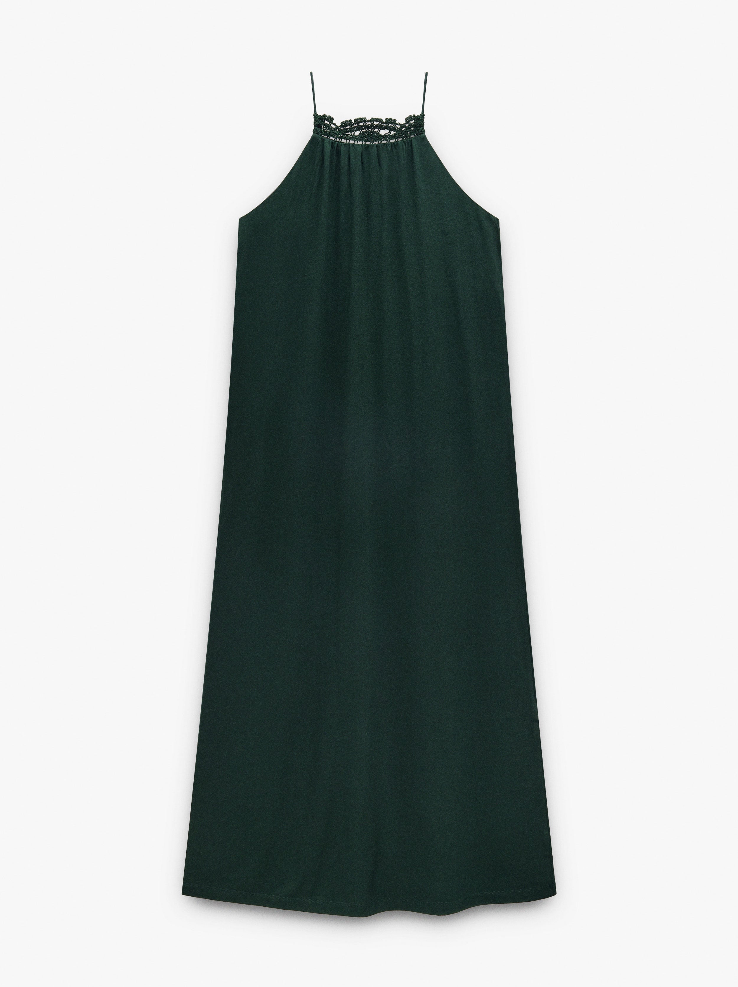 Midi-Kleid mit H&auml;kel-Detail image number 4.0