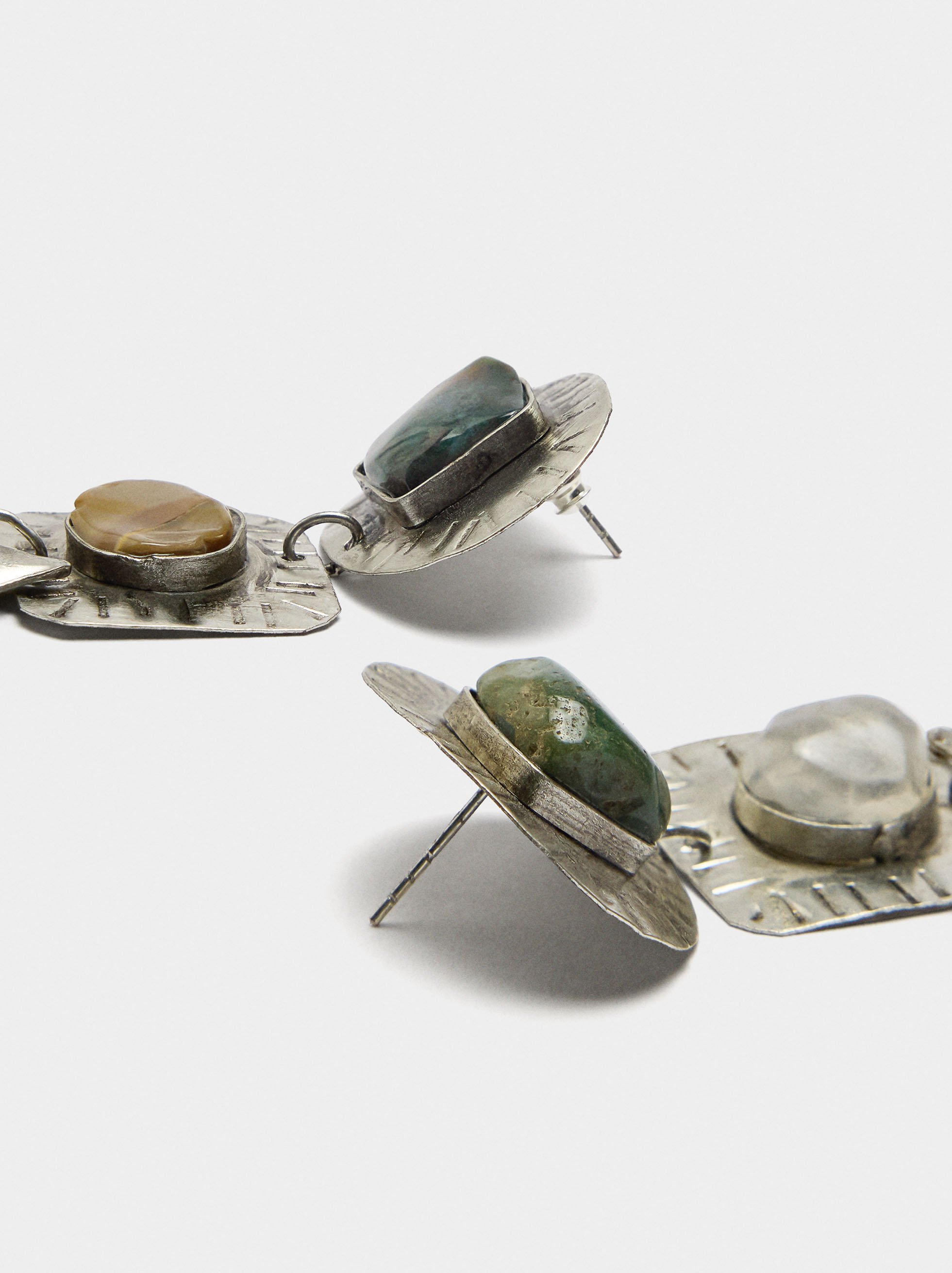 Pendientes maxi de piedras image number 3.0