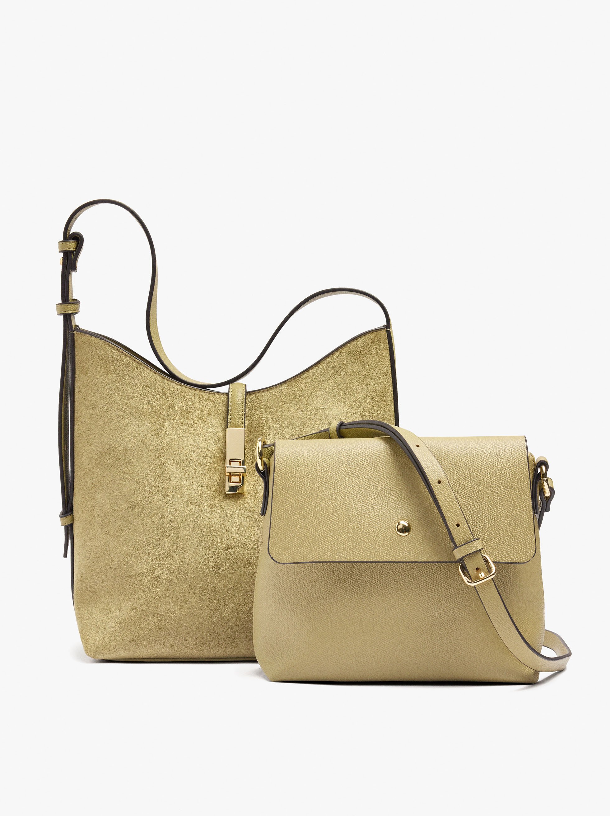 Shoulder bag with leather-effect image number 1.0