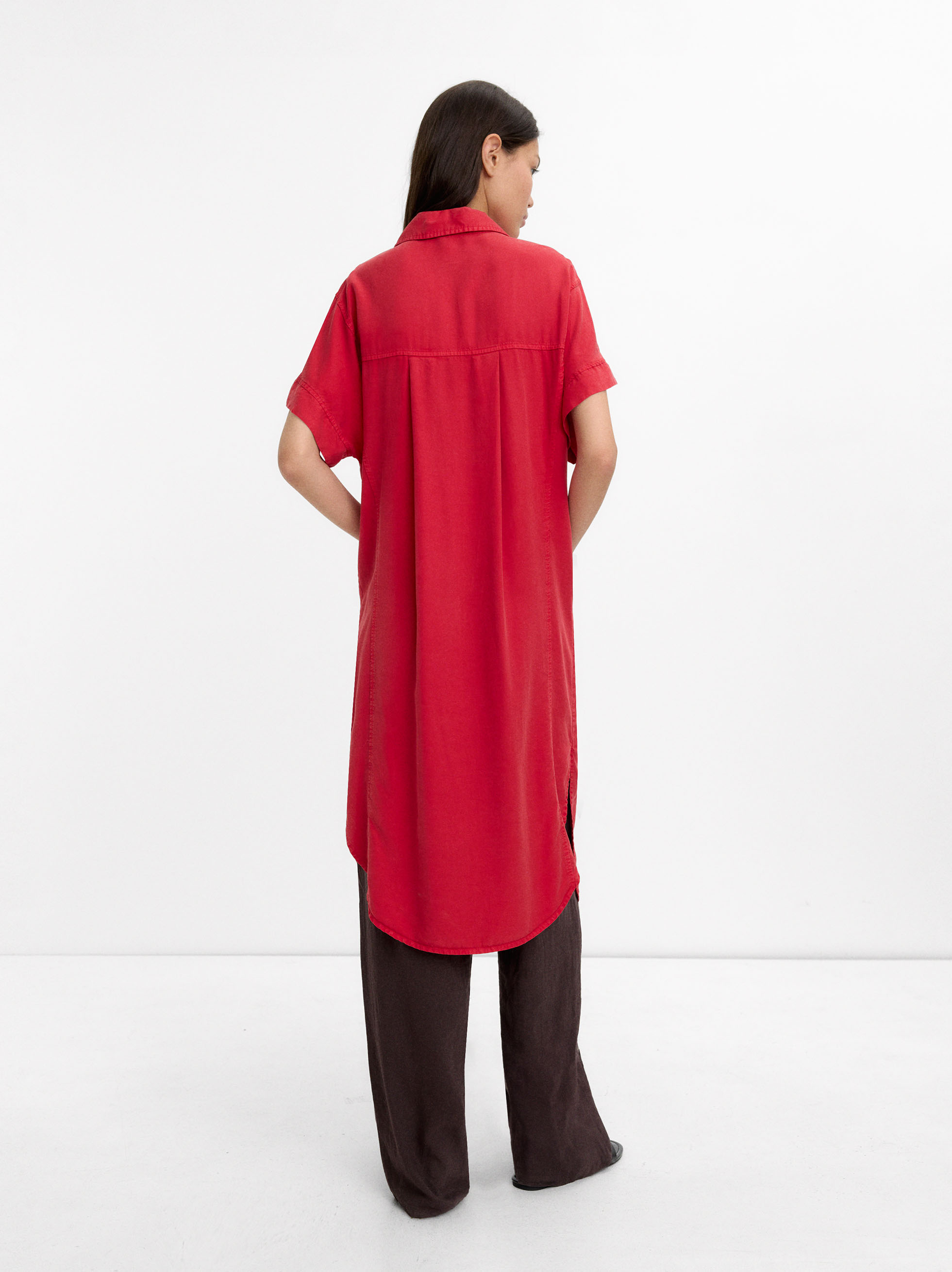 Robe chemise 100 % lyocell image number 4.0