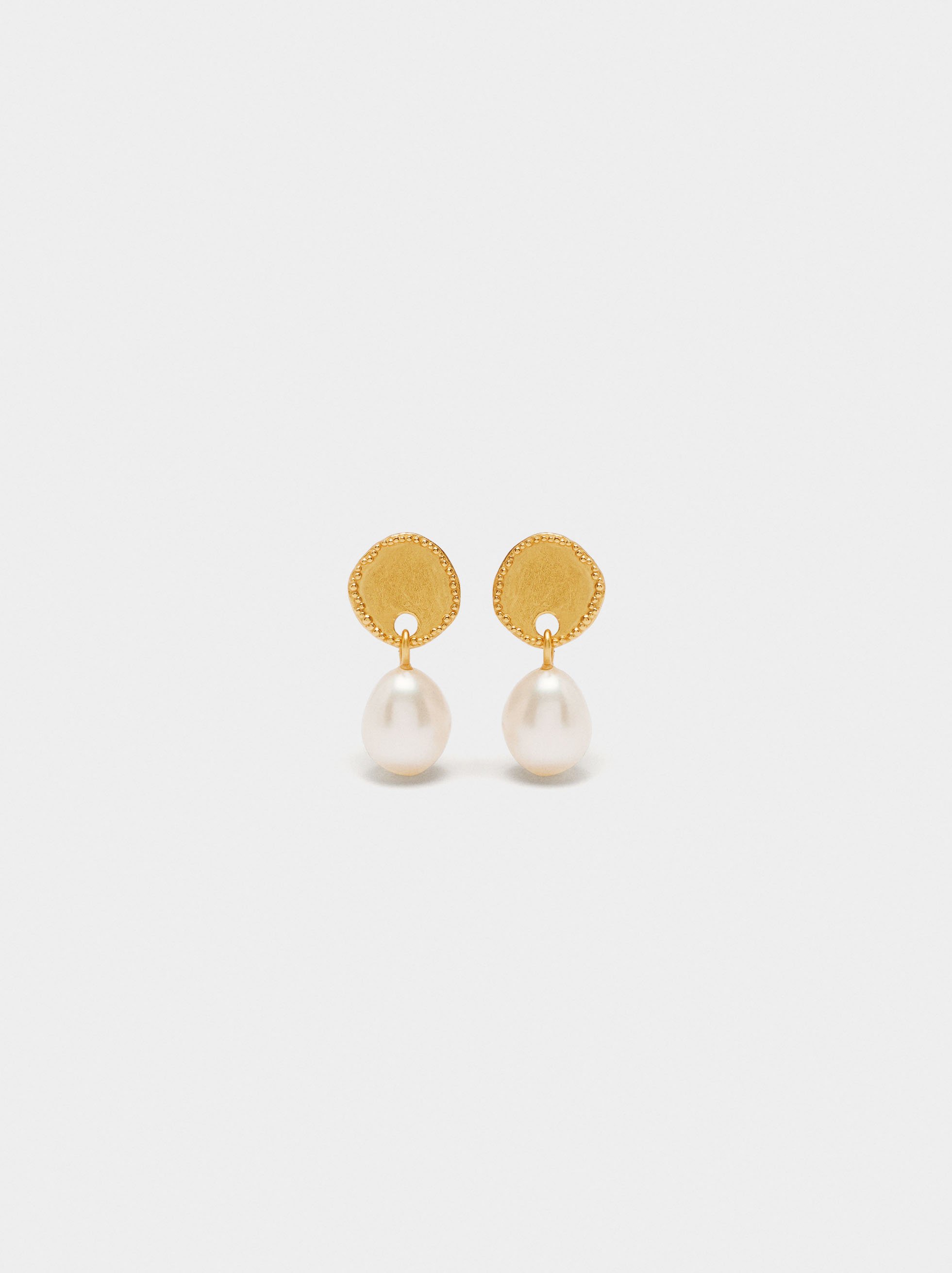 Boucles d'oreilles avec perles d'eau douce - argent sterling 925 image number 0.0