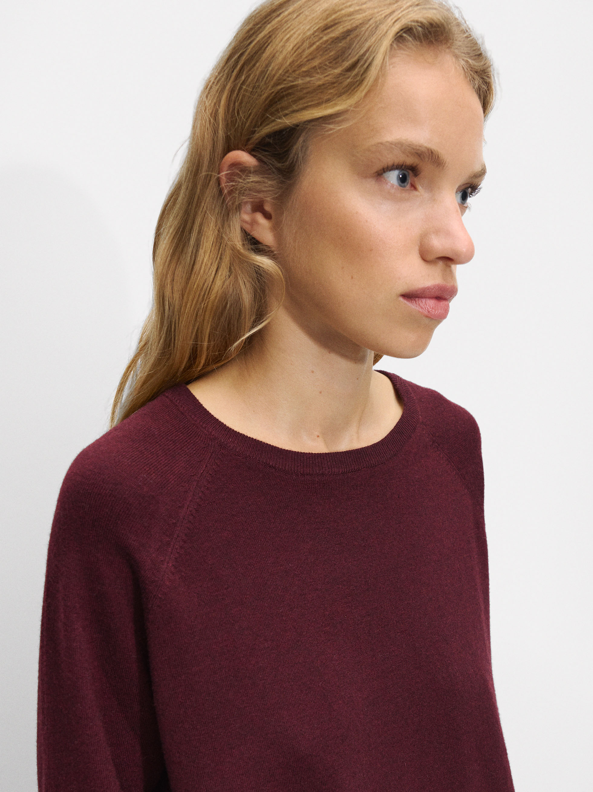 Knit sweater with wool blend image number 4.0
