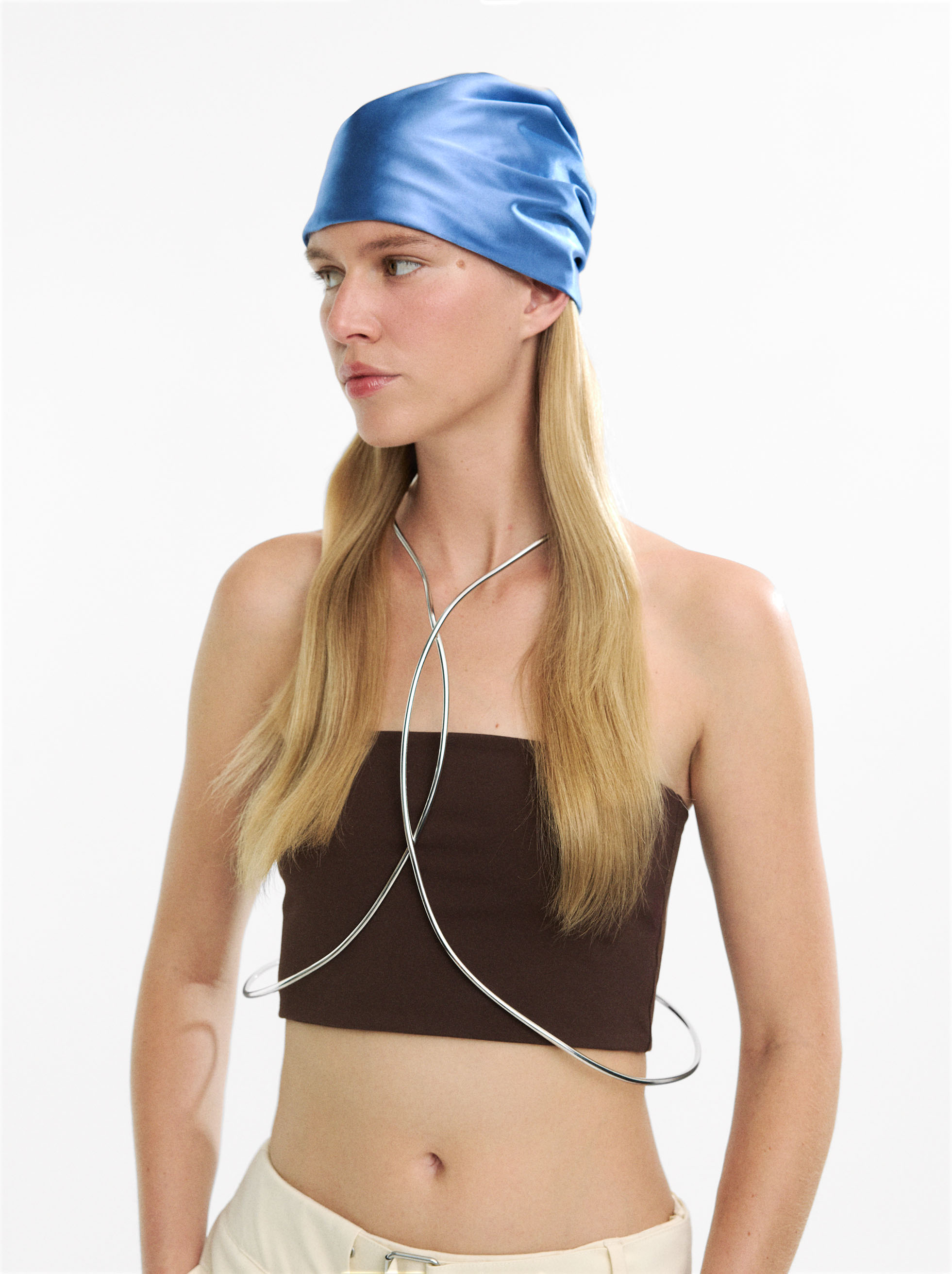 Satin turban hat
