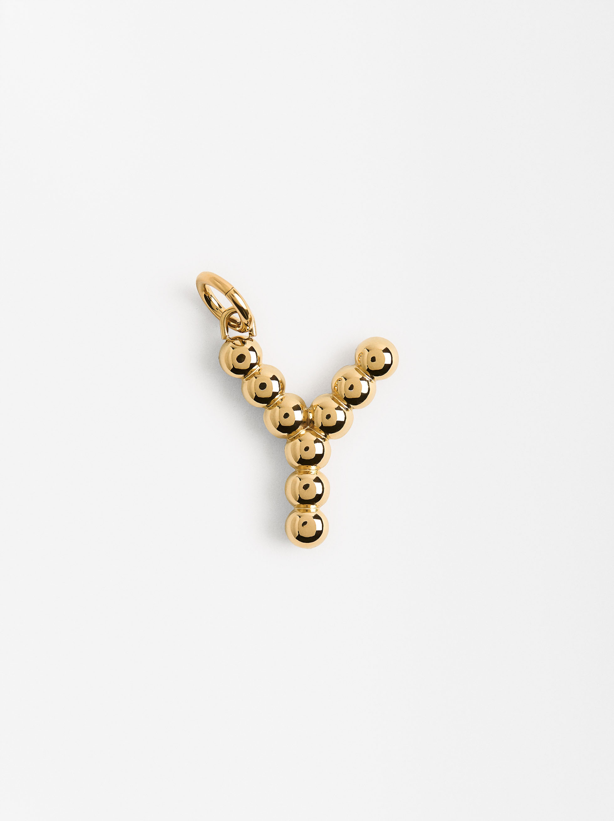 Stainless steel charm letter