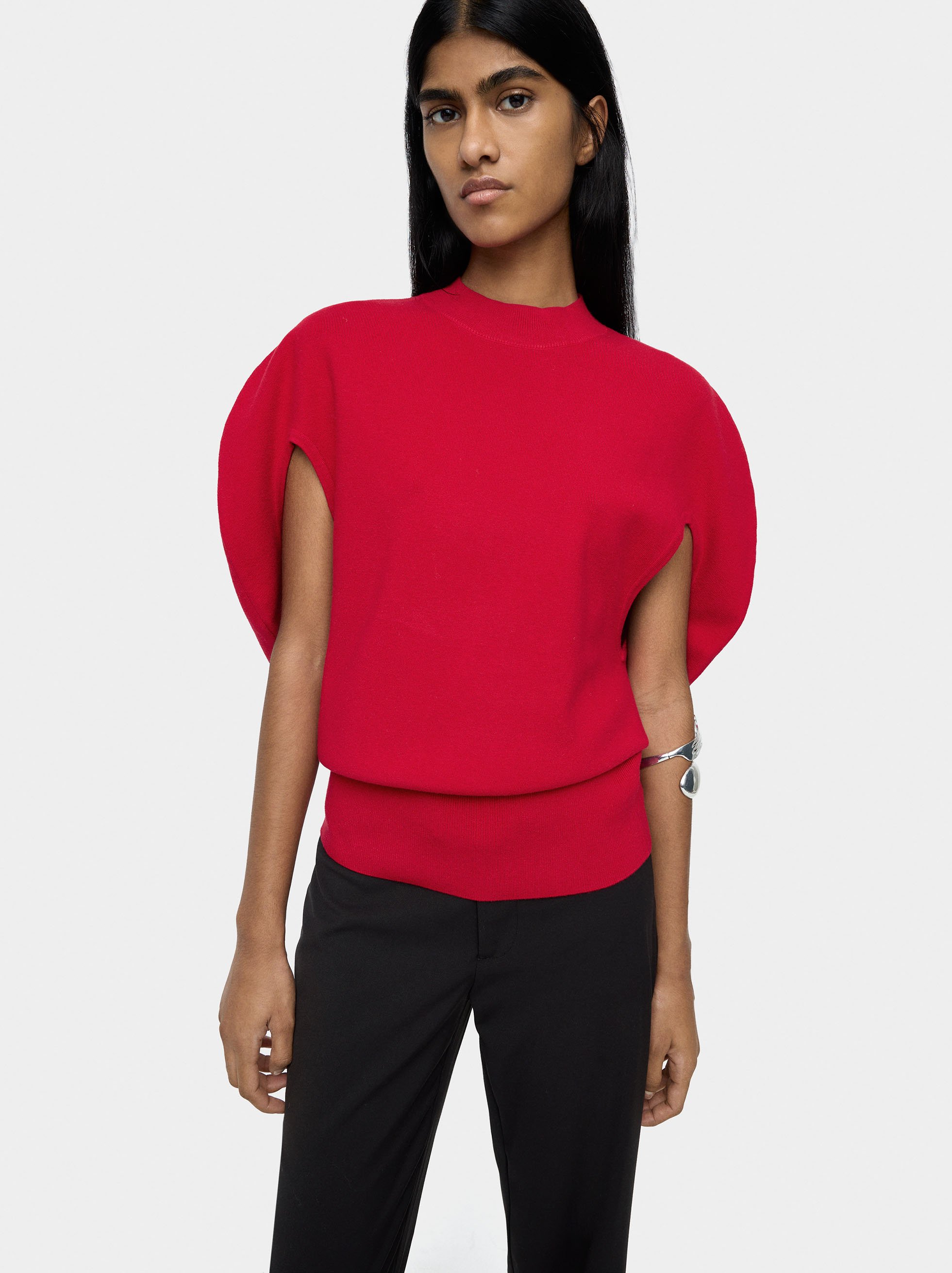 Knitted balloon top image number 1.0