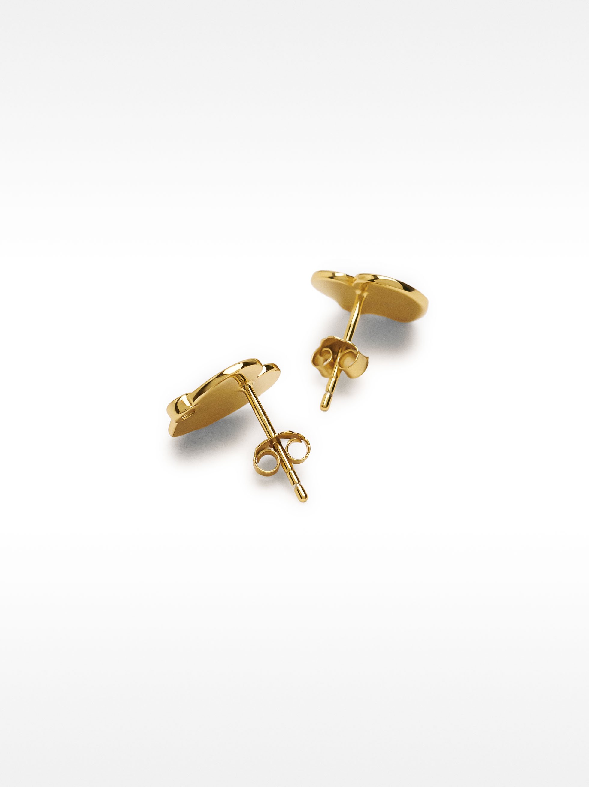 Heart earrings with zirconia - 925 sterling silver image number 2.0