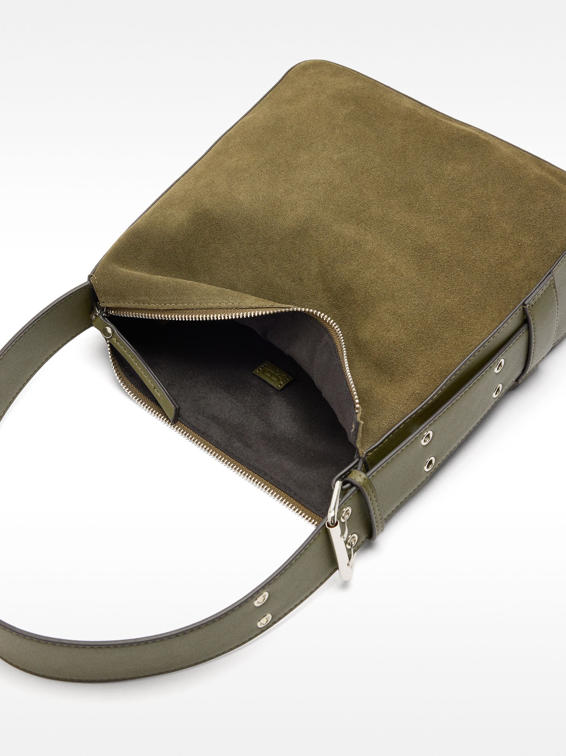 Bolso de hombro de piel image number 4.0