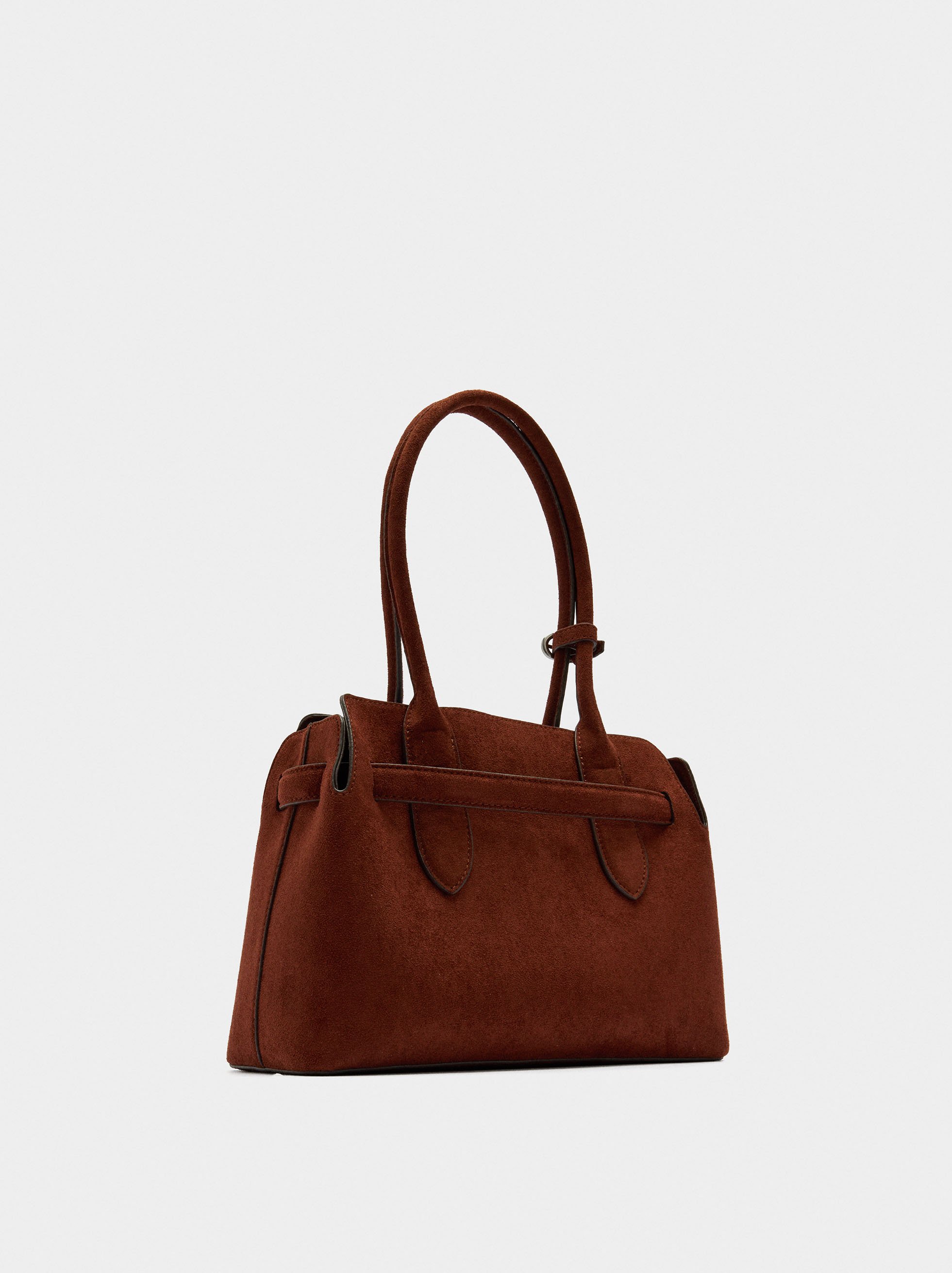 Tote bag with belt image number 2.0