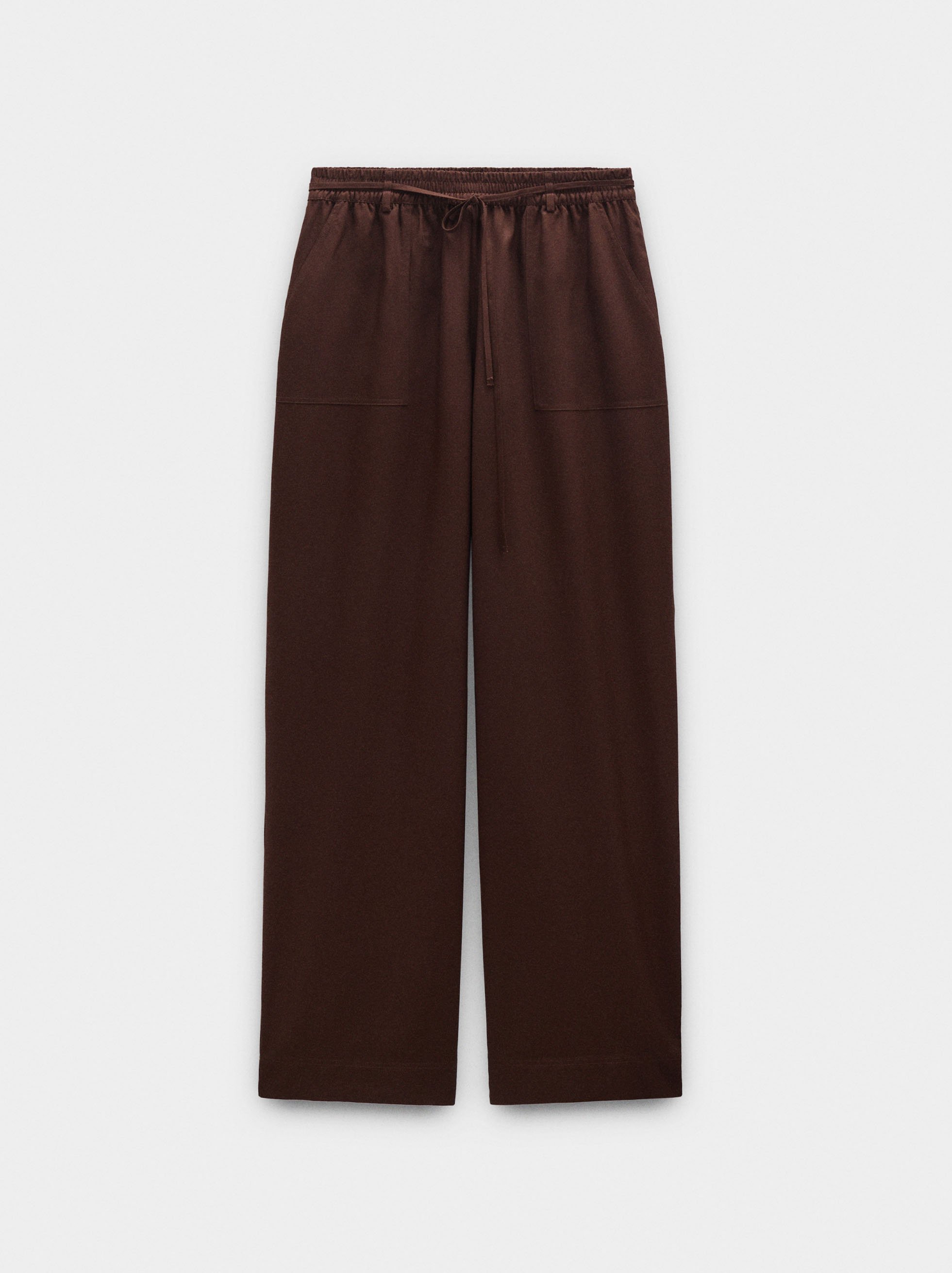 Elastic waist trousers with pockets image number 5.0