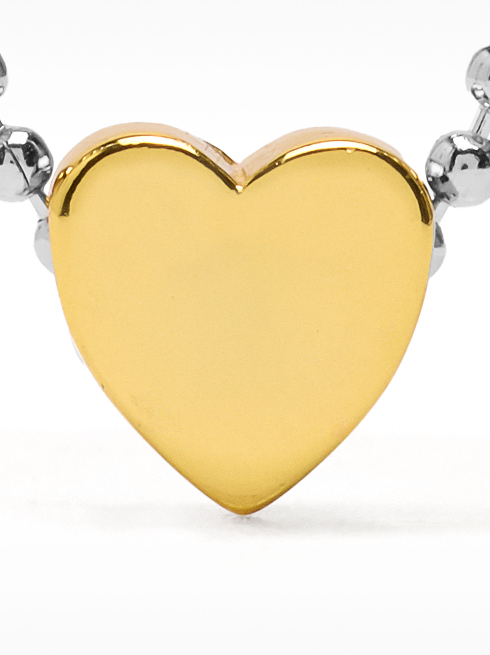 Short necklace with heart pendant – 925 sterling silver image number 4.0