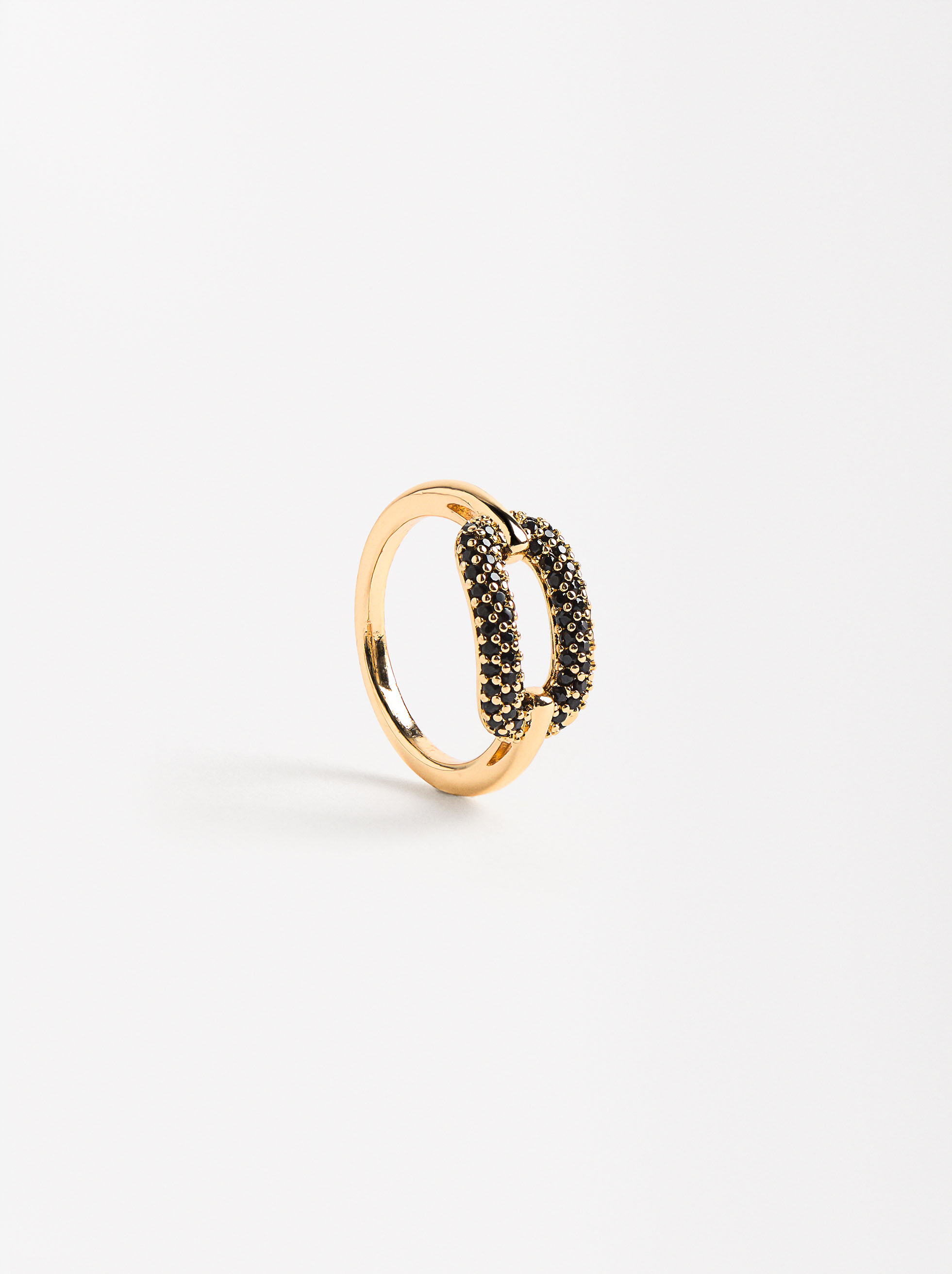 Gold ring with zirconia image number 1.0
