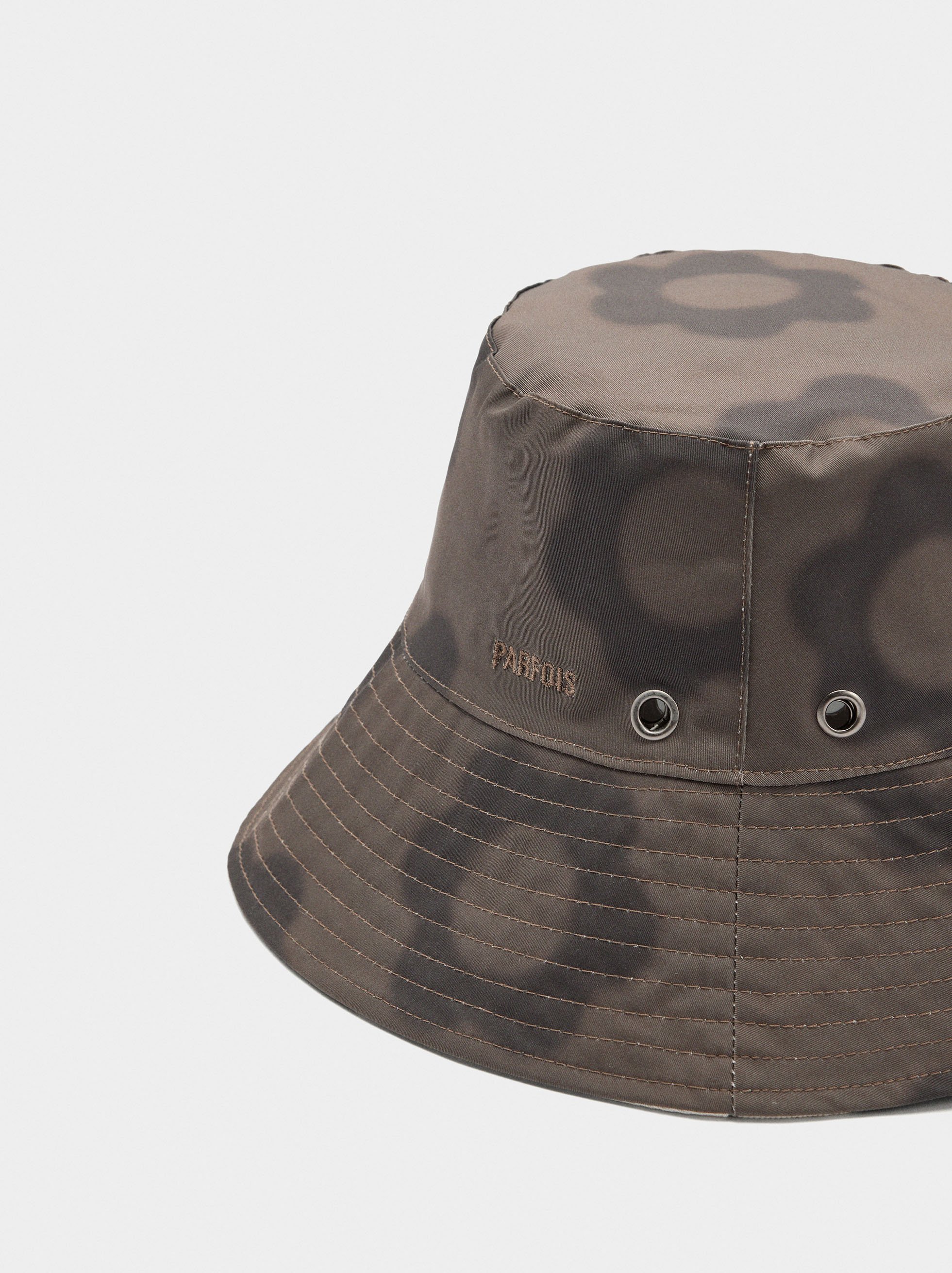 Chapeau r&eacute;versible en nylon imprim&eacute; floral image number 2.0