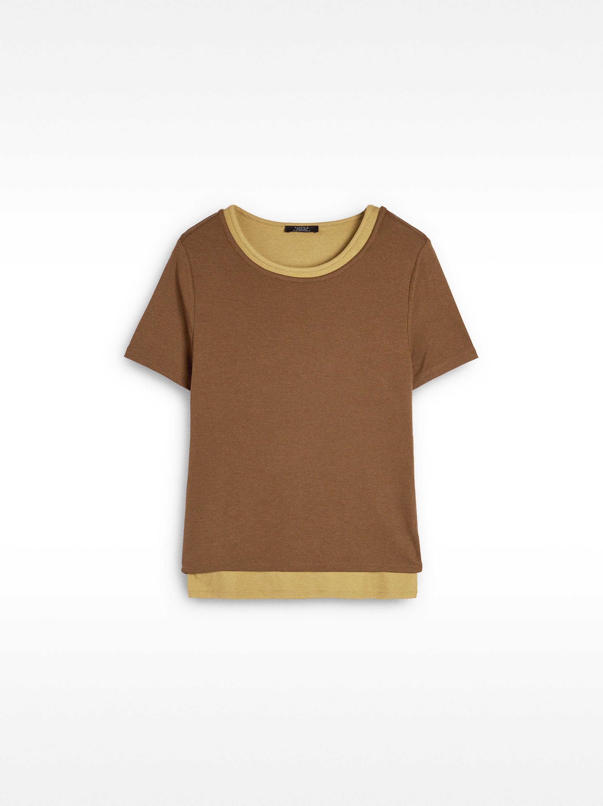 Lyocell t-shirt with double effect image number 4.0