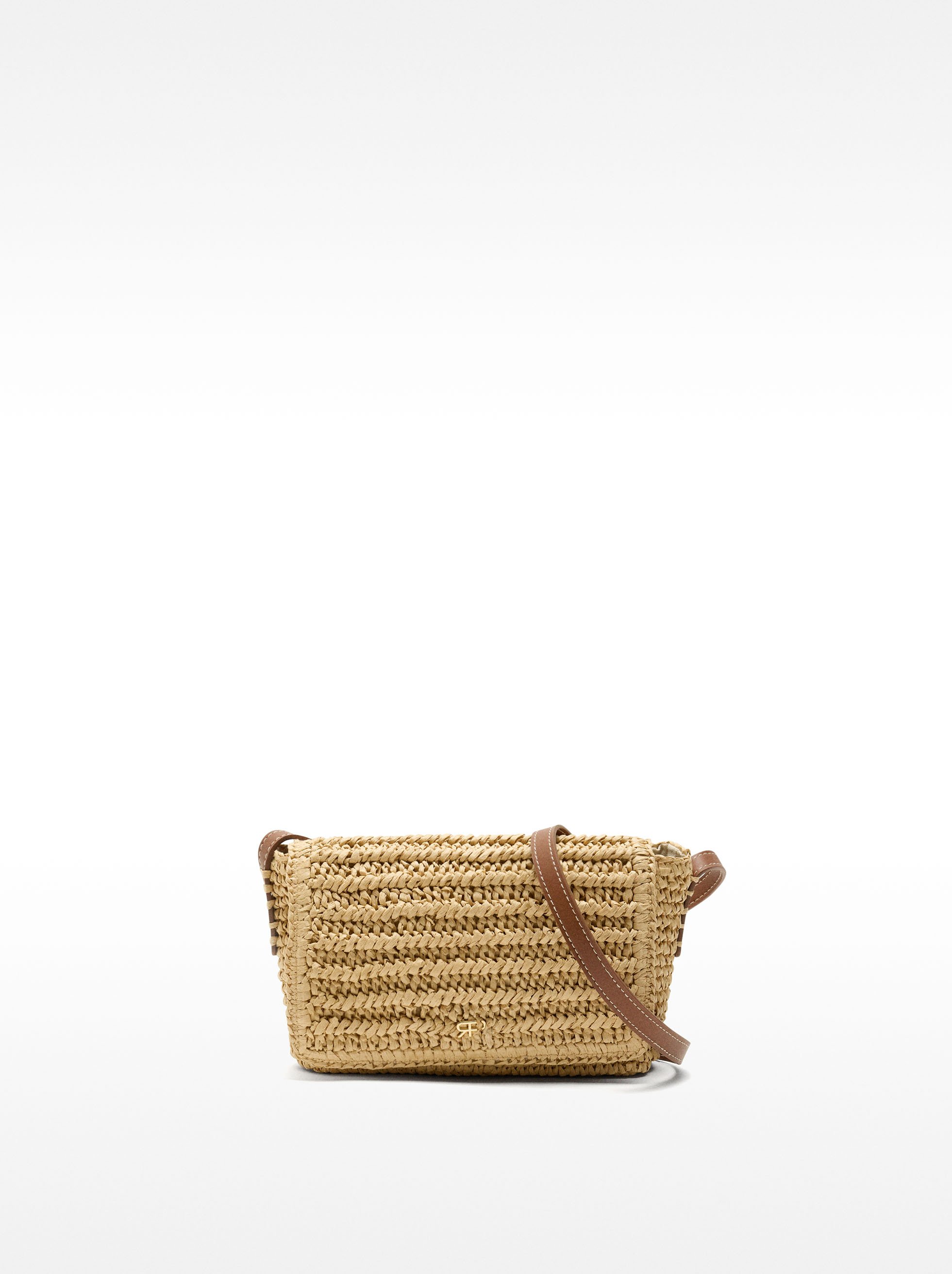 Bolso bandolera efecto rafia image number 0.0