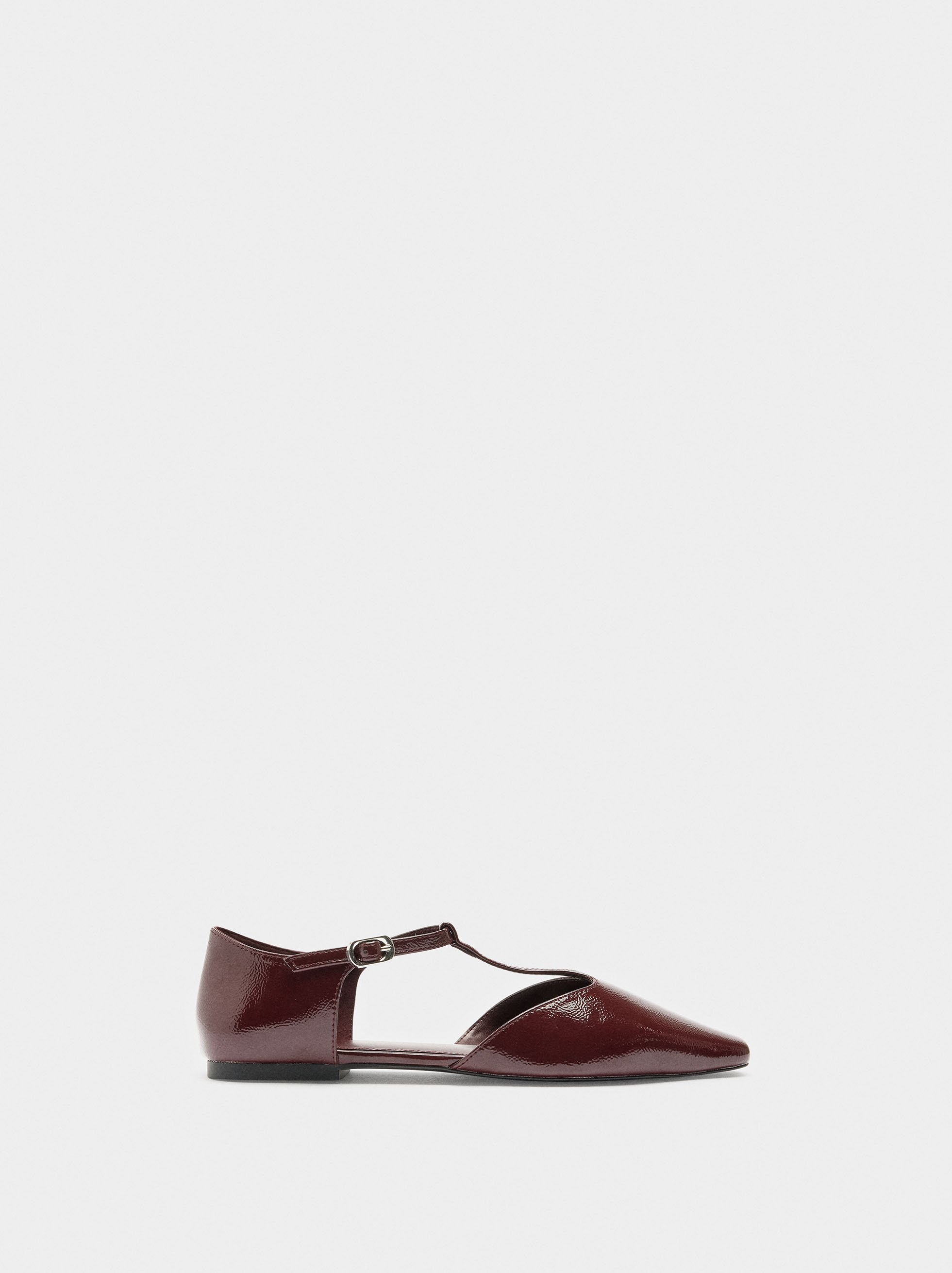 Ballet flats T-bar with buckle image number 1.0